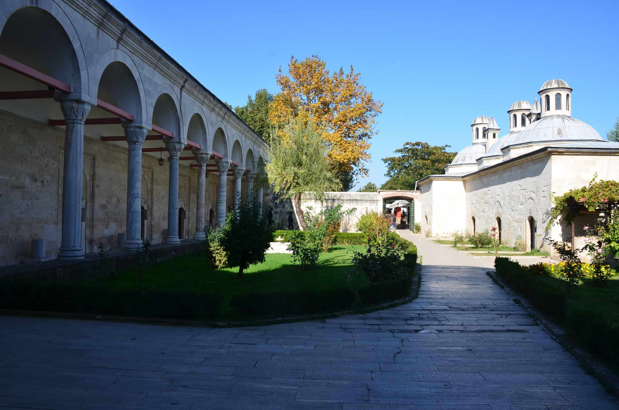 First Courtyard at the Complex of Bayezid II Health Museum in Edirne, Turkey