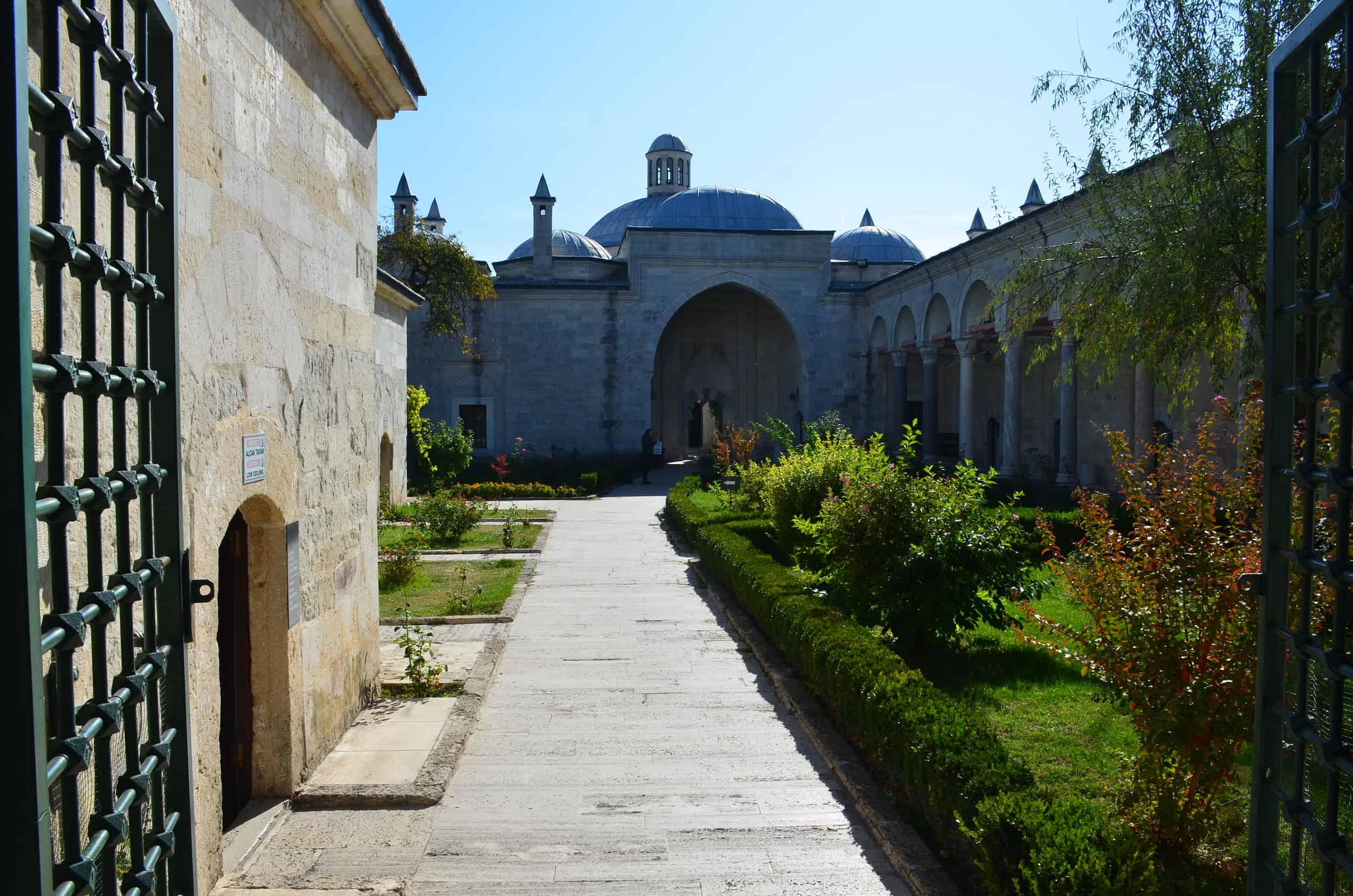 First Courtyard at the Complex of Bayezid II Health Museum in Edirne, Turkey
