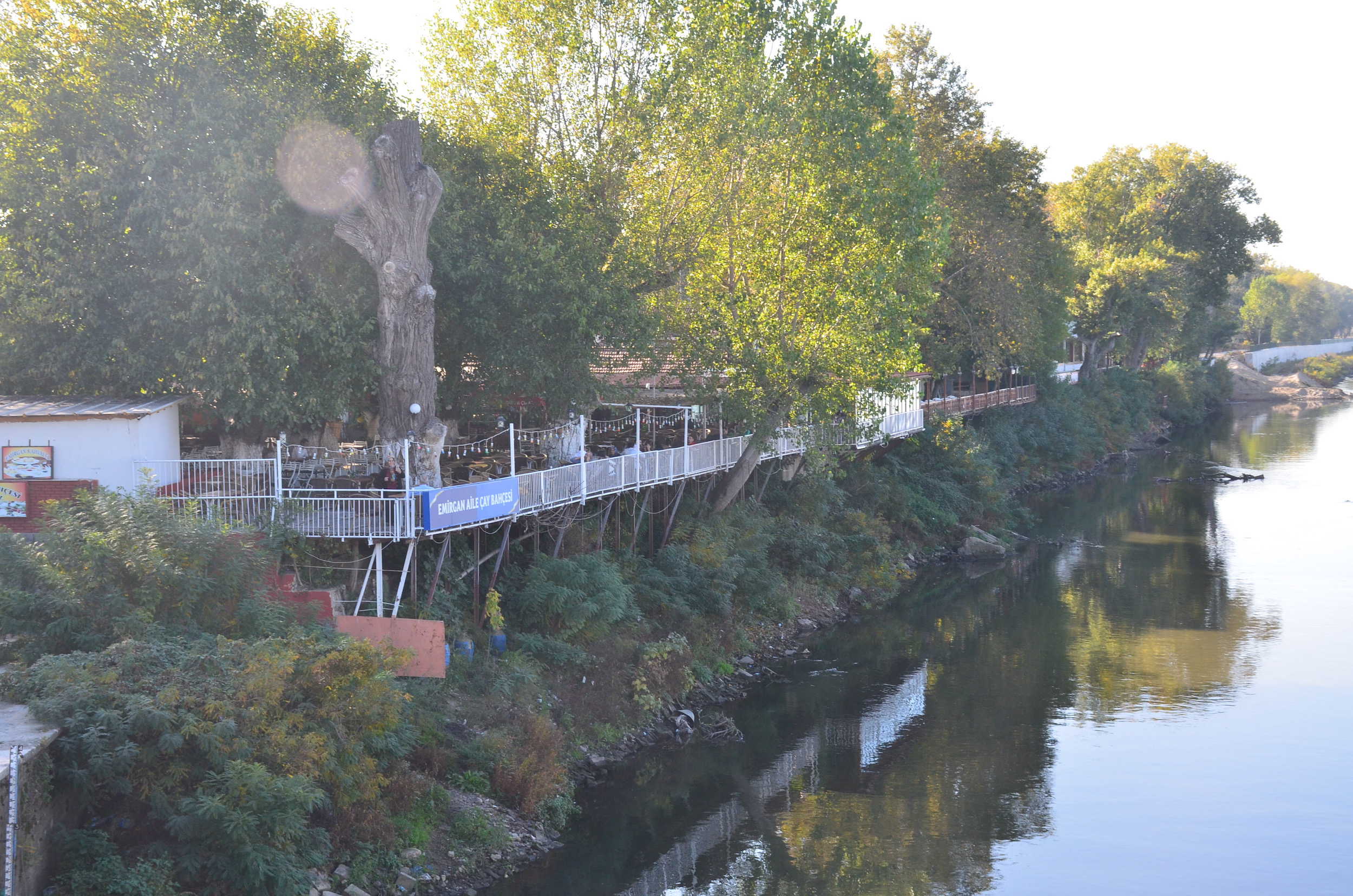 Riverside tea garden