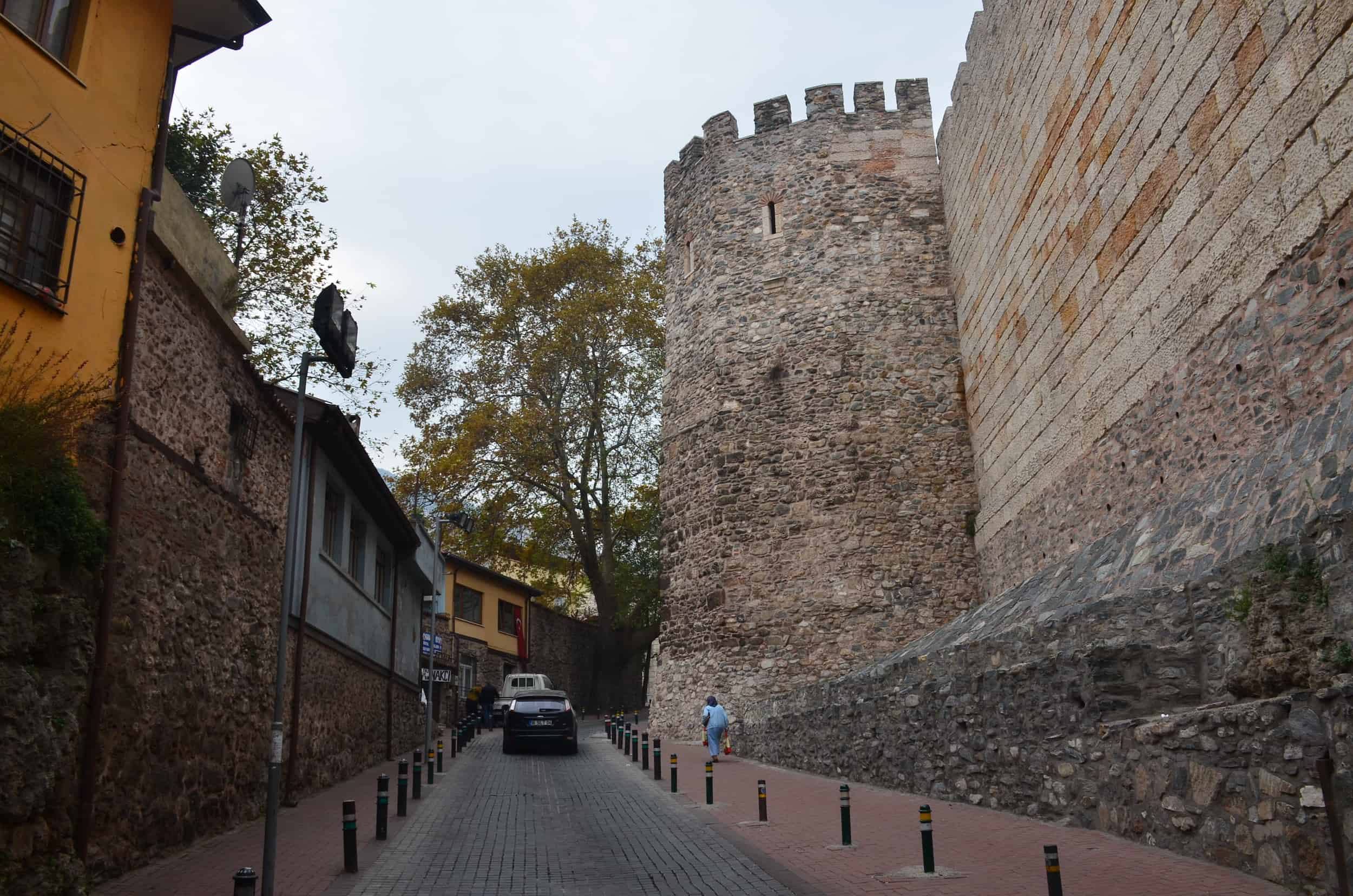 Walls between the Tahtakale and Yerkapı Gates