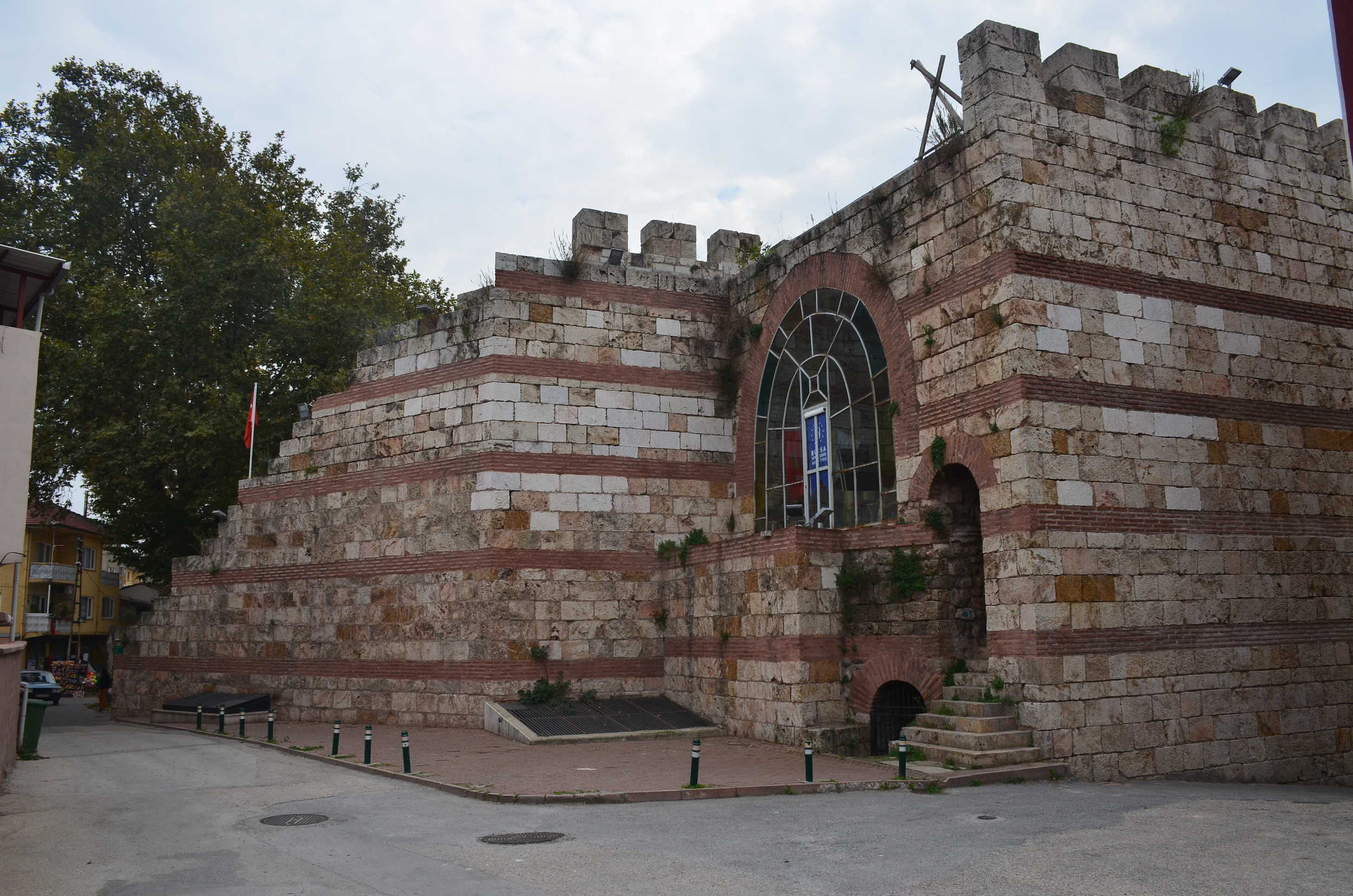Conquest Gate on the walls of Bursa Castle in Bursa, Turkey