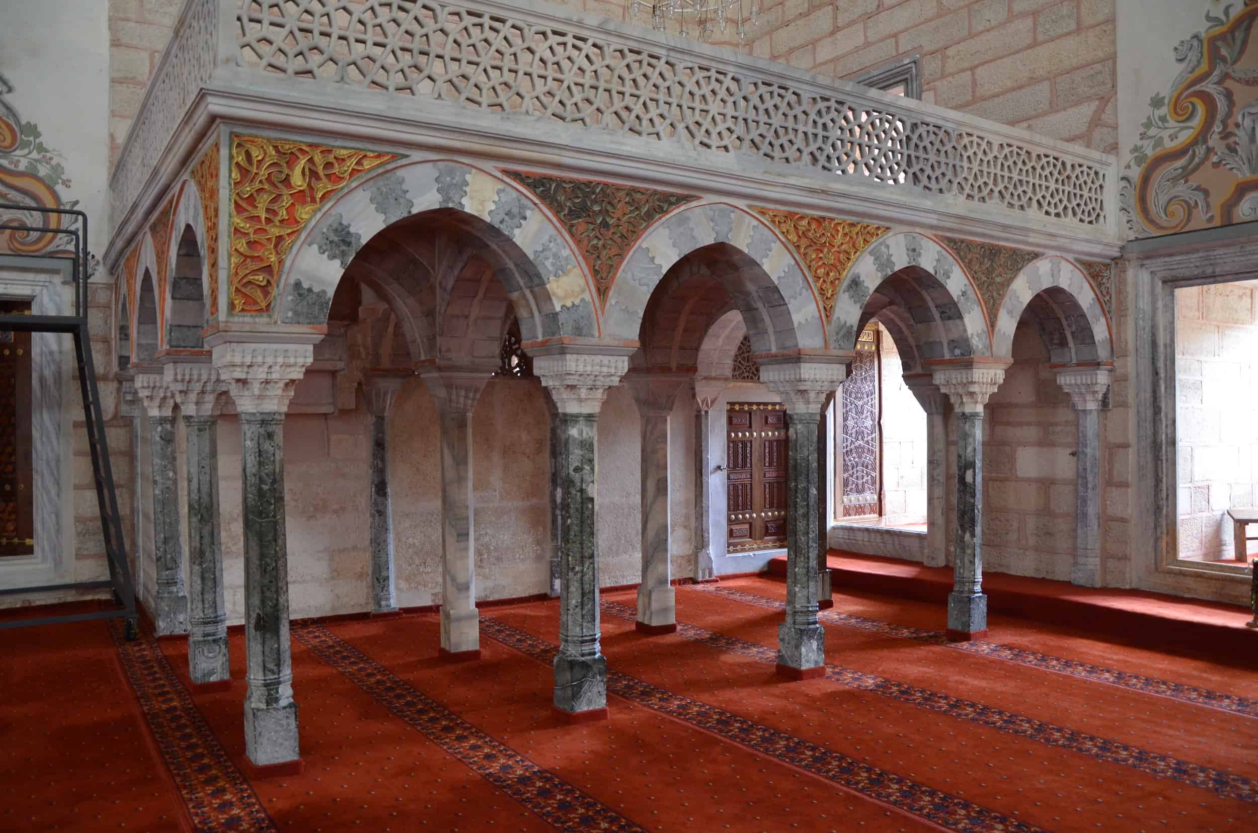 Sultan's gallery at the Bayezid II Mosque