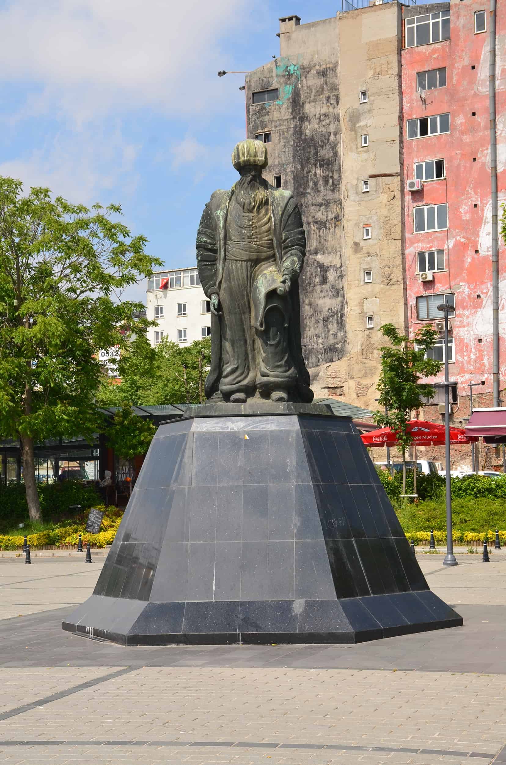 Mimar Sinan statue in Karaköy, Istanbul, Turkey