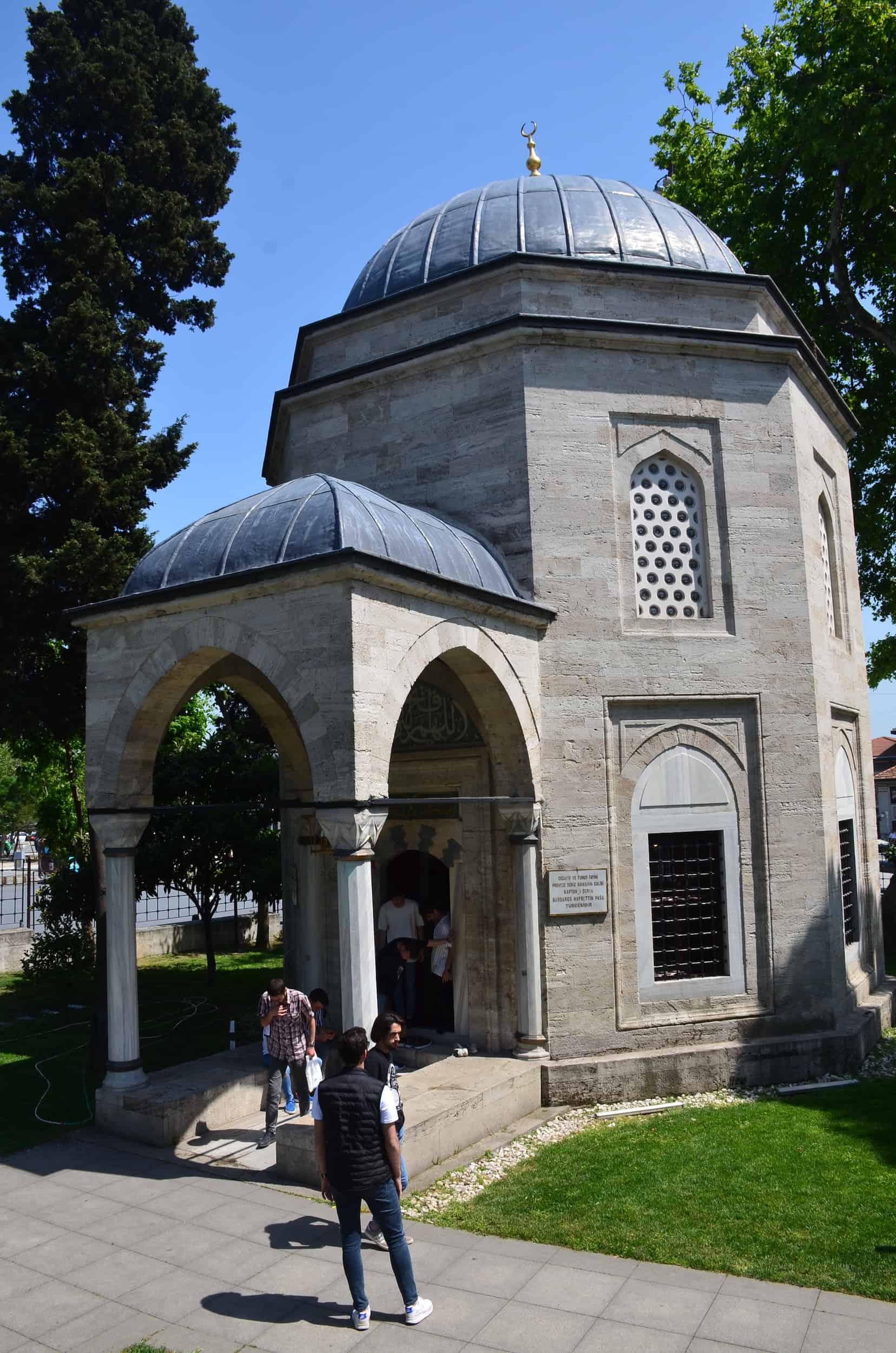 Tomb of Barbaros Hayreddin Pasha in Beşiktaş, Istanbul, Turkey
