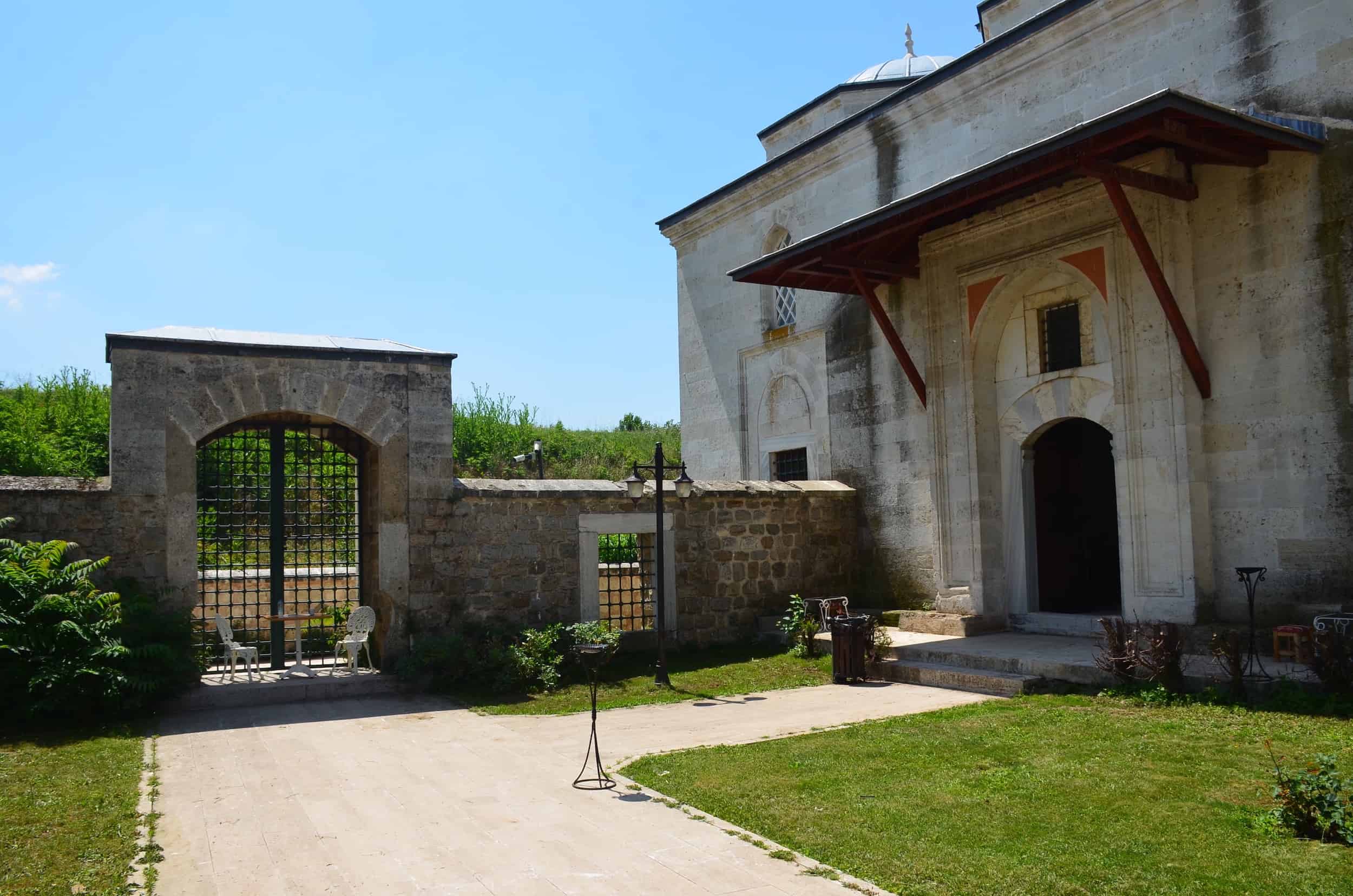 Sultan's Gate (left) and guesthouse (right) at the Bayezid II Mosque Complex in Edirne, Turkey
