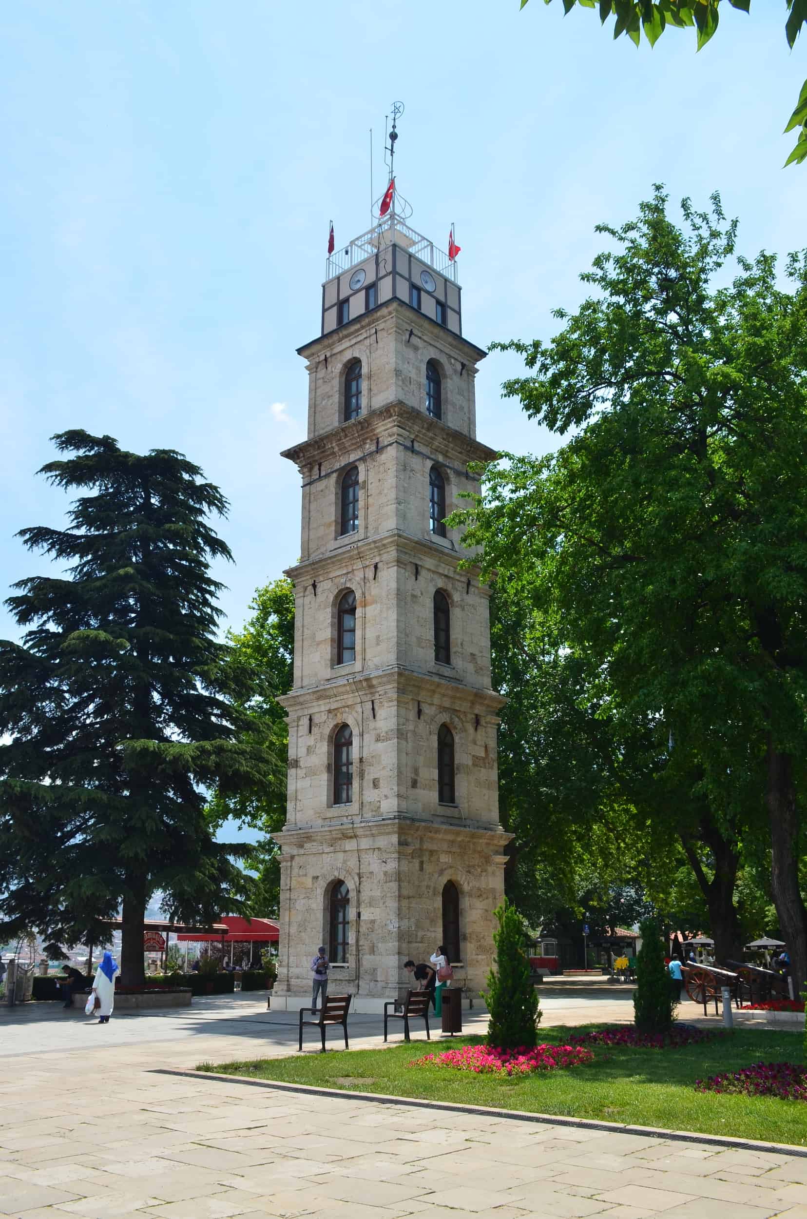 Tophane Clock Tower at Tophane Park, Bursa, Turkey