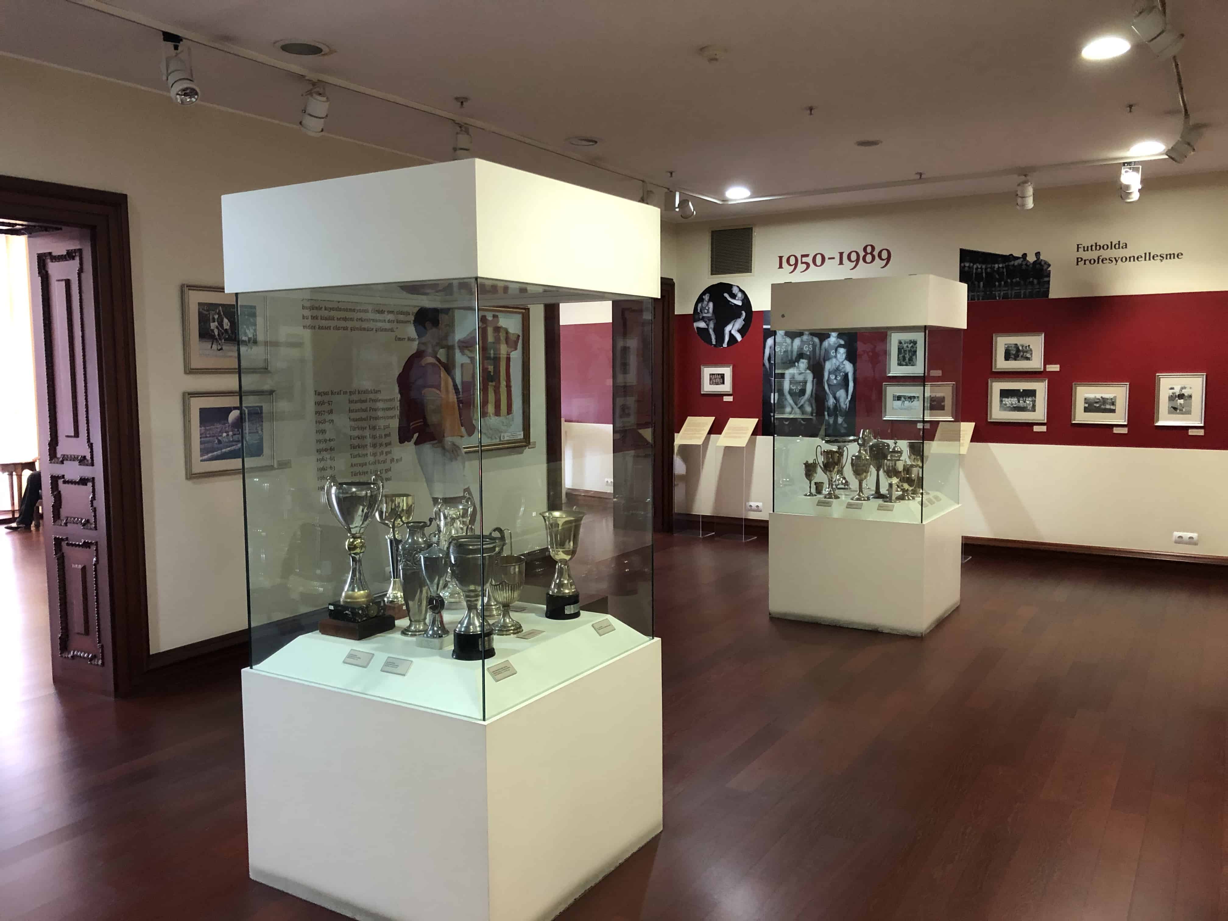Galatasaray Sports Club section at the Galatasaray Museum in Istanbul, Turkey