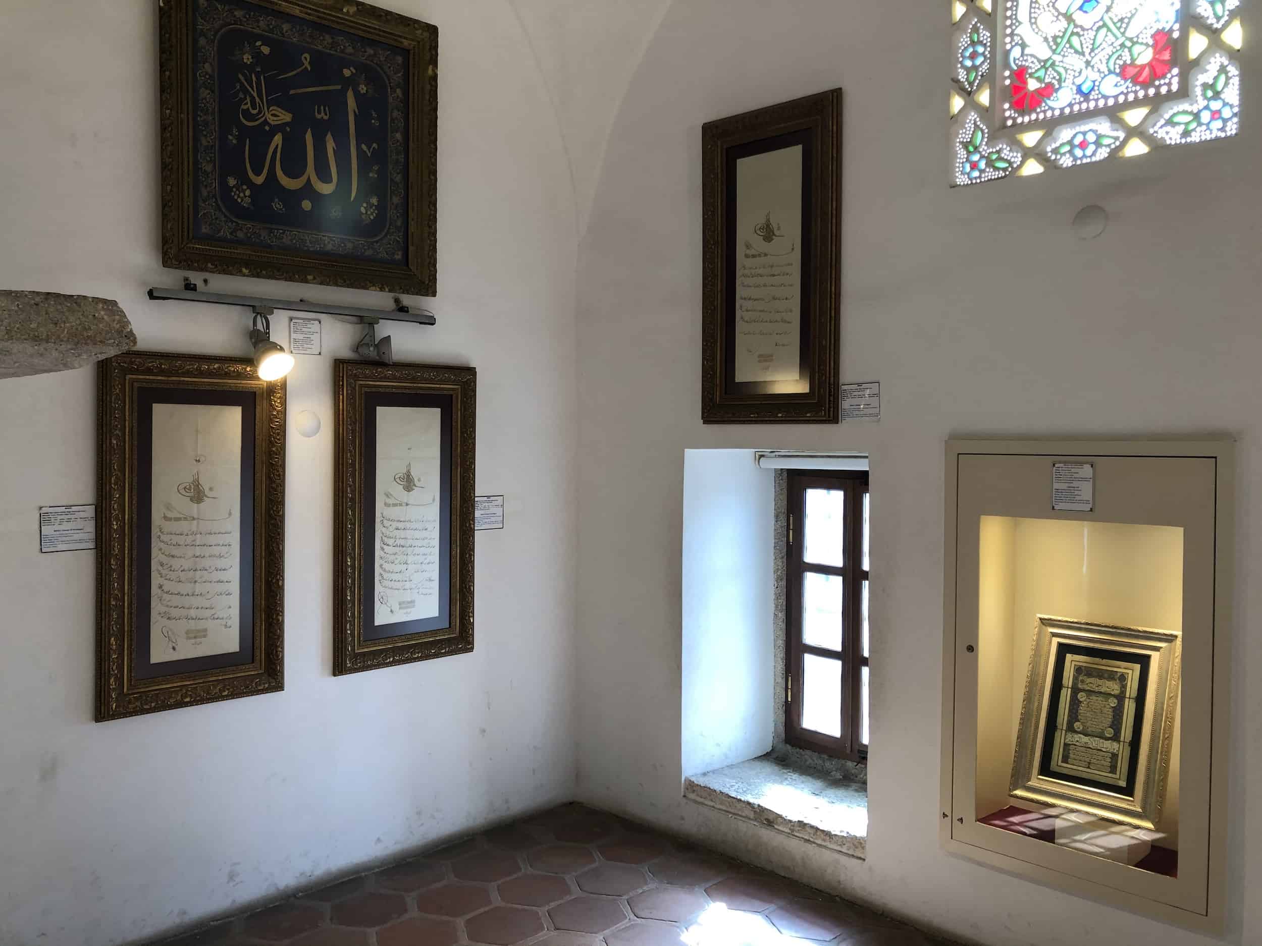 Calligraphy Room at the Selimiye Foundation Museum in Edirne, Turkey