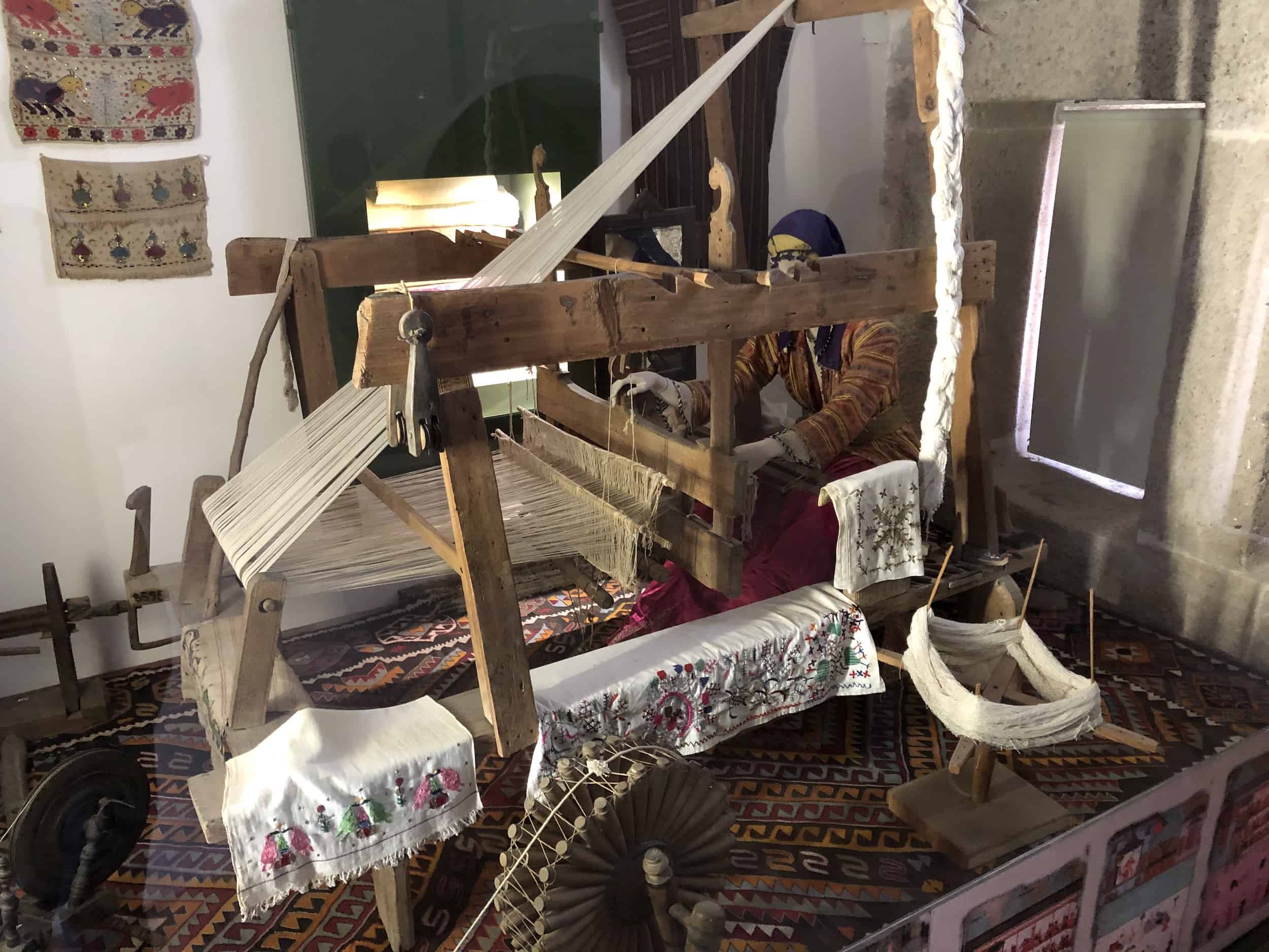 Weaver's Room at the Edirne Turkish and Islamic Art Museum in Edirne, Turkey