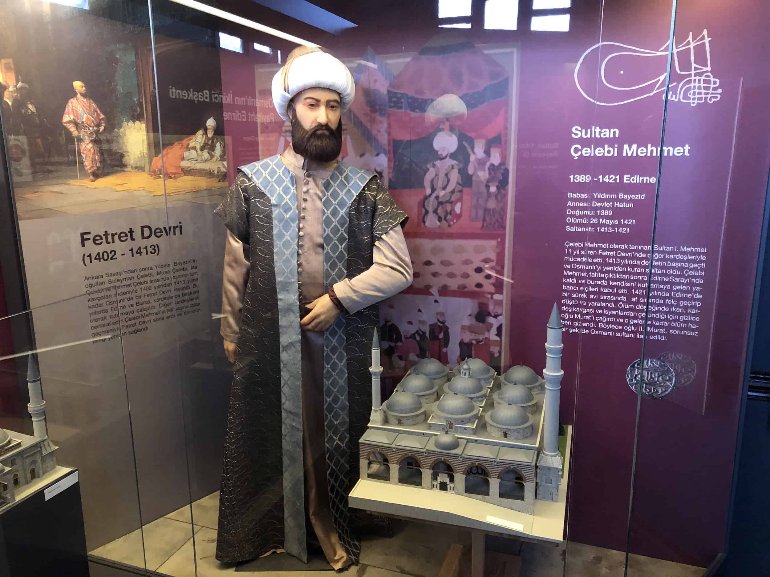 Mehmed I at the Edirne City Museum in Edirne, Turkey
