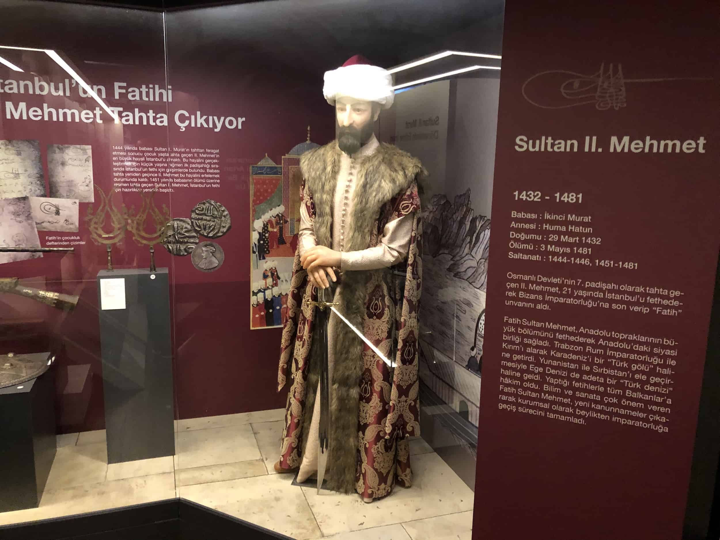 Mehmed the Conqueror at the Edirne City Museum in Edirne, Turkey