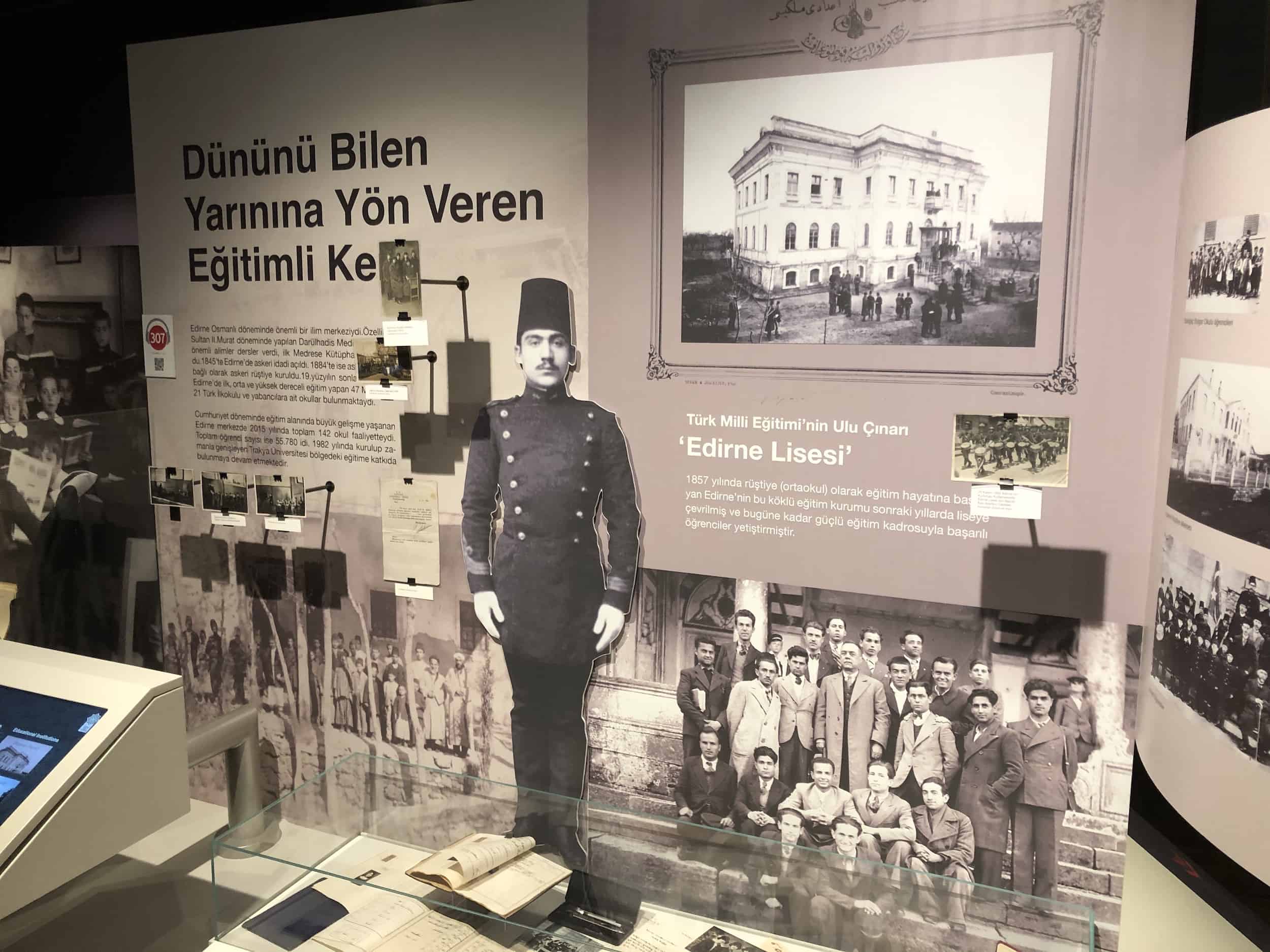 Education at the Edirne City Museum in Edirne, Turkey
