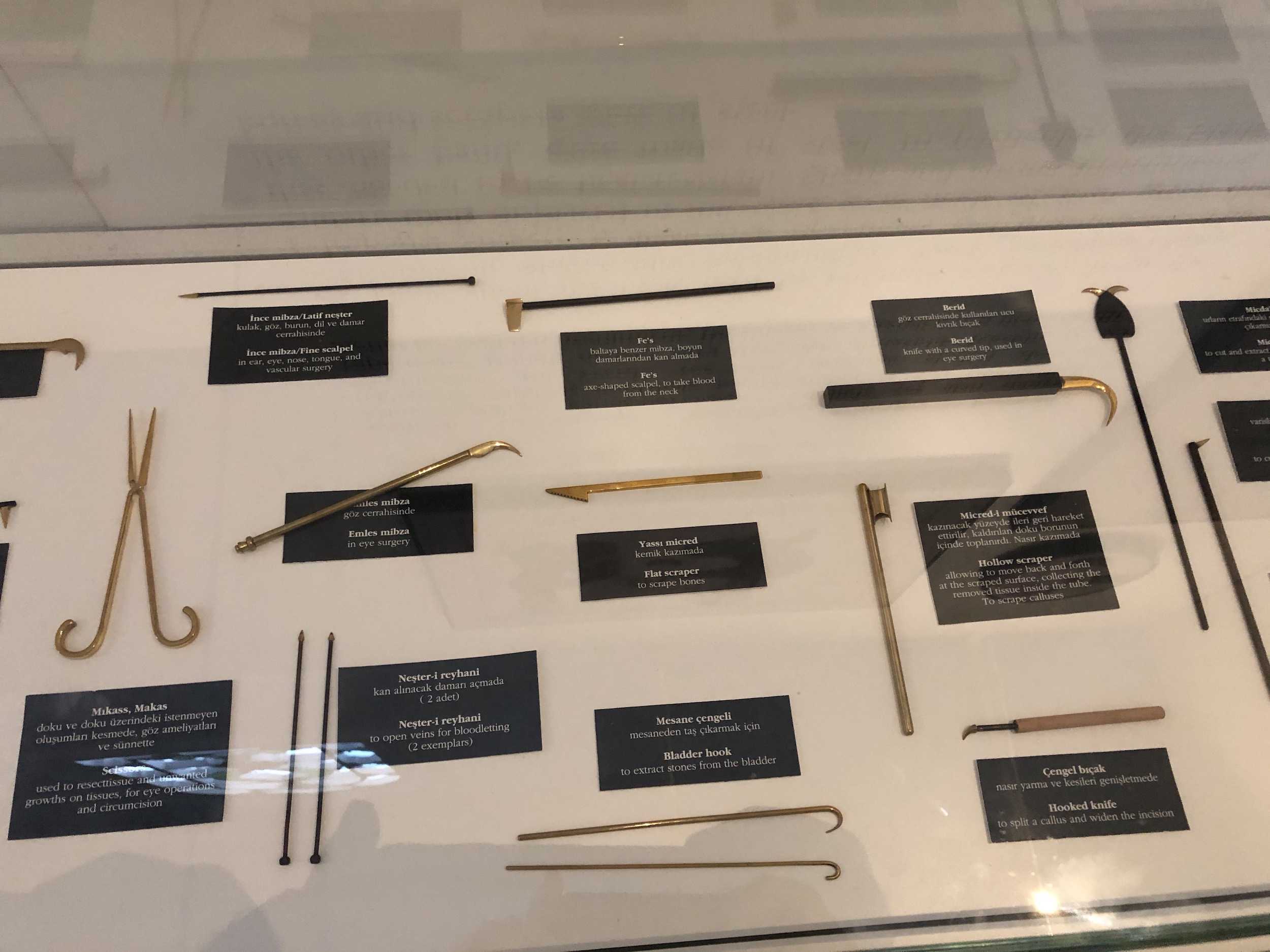 Ottoman medical tools