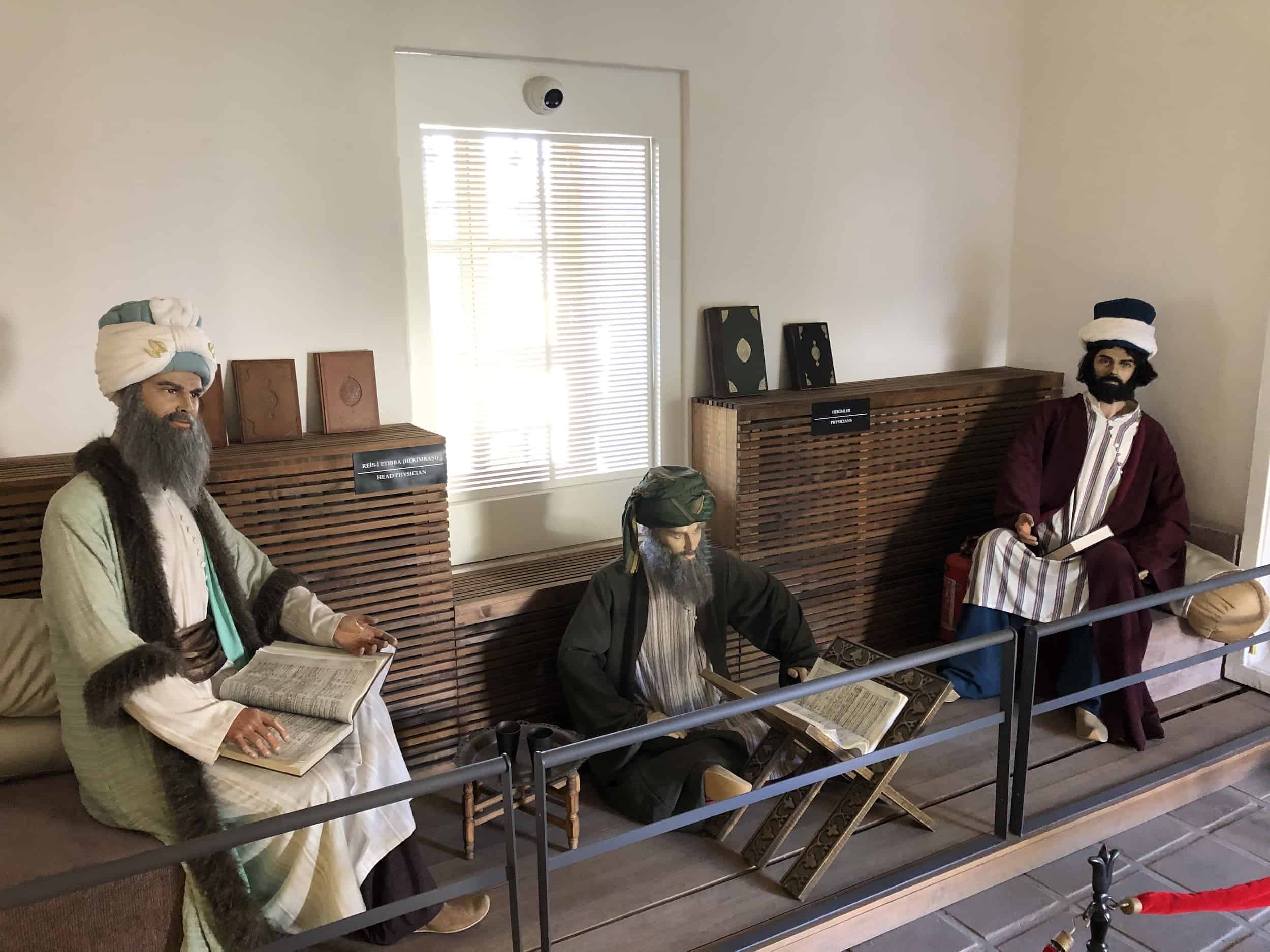 Medical staff at the Complex of Bayezid II Health Museum in Edirne, Turkey