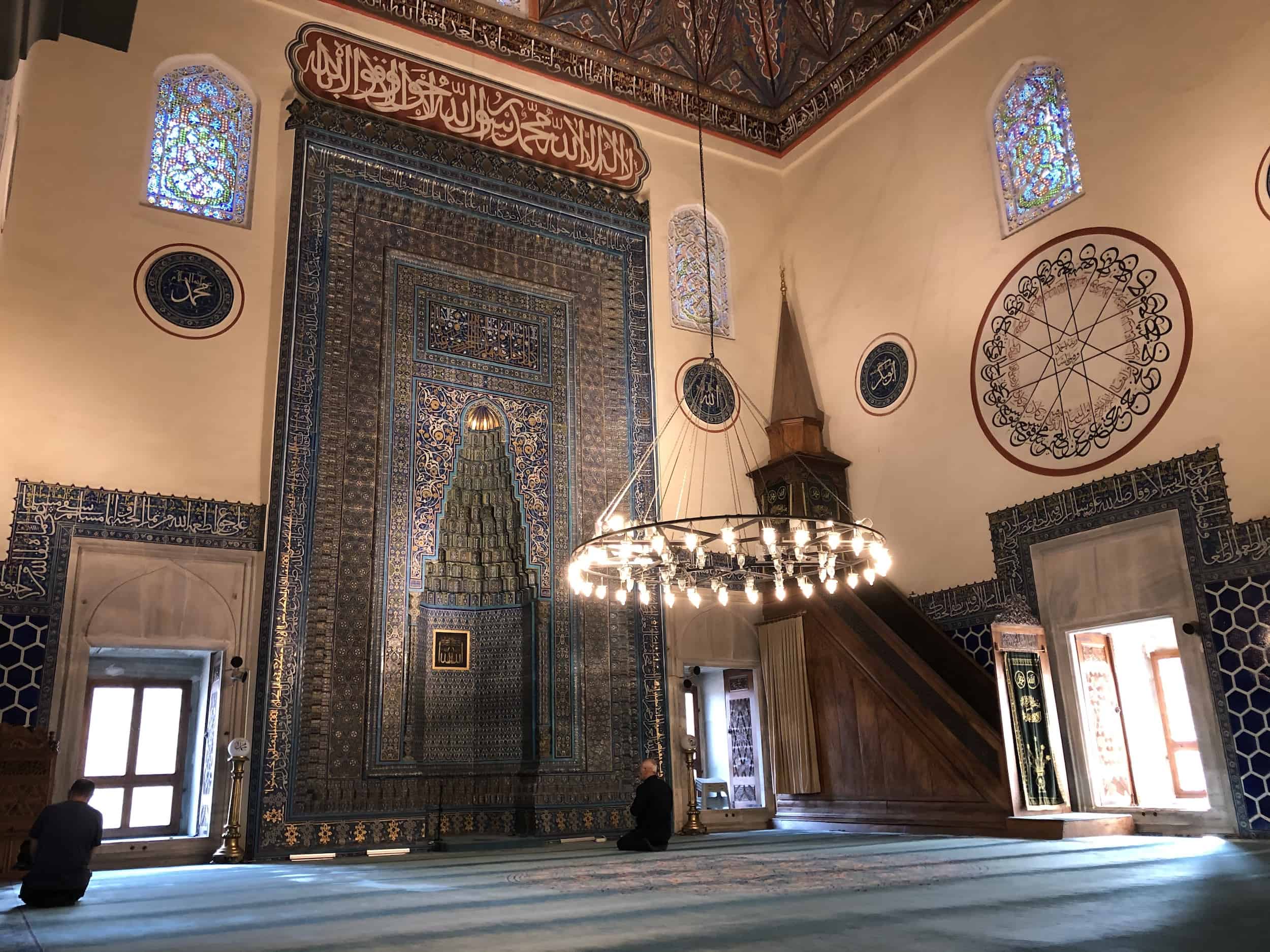 Mihrab at the Green Mosque in Bursa, Turkey