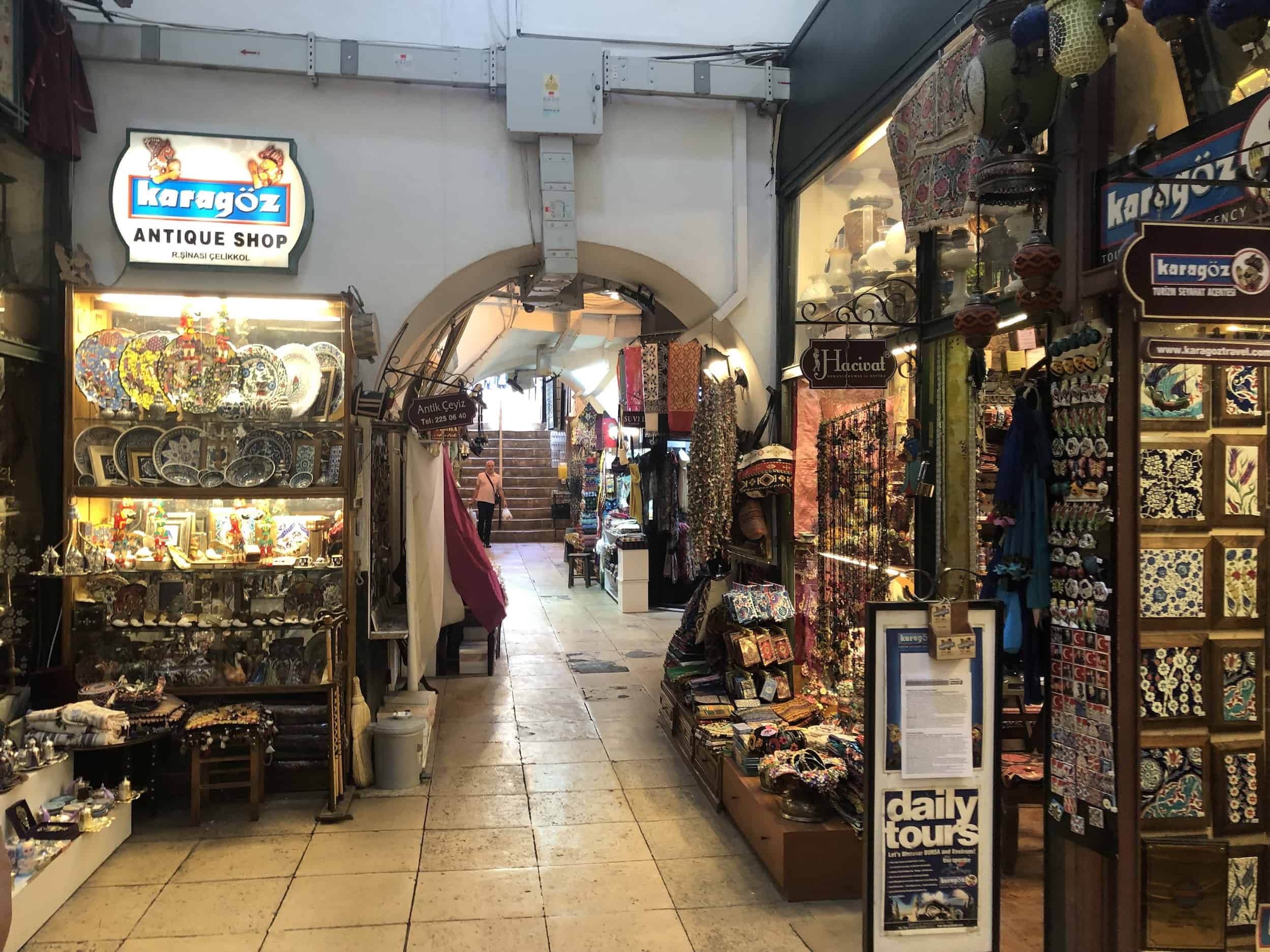 Old Mirrored Bazaar in Bursa, Turkey