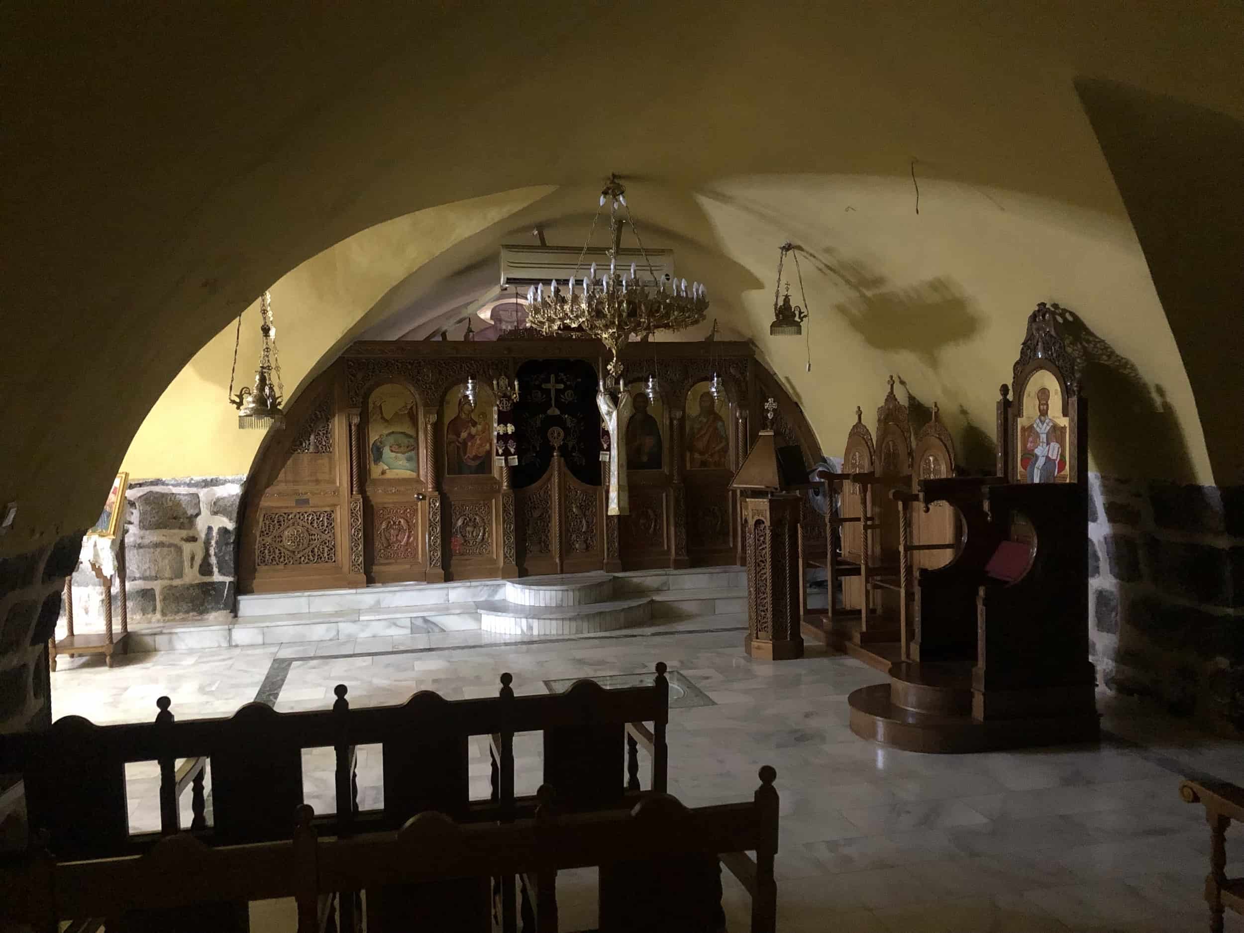 Altar of Saints Peter and Paul at the Monastery of the Holy Apostles in Tiberias, Israel