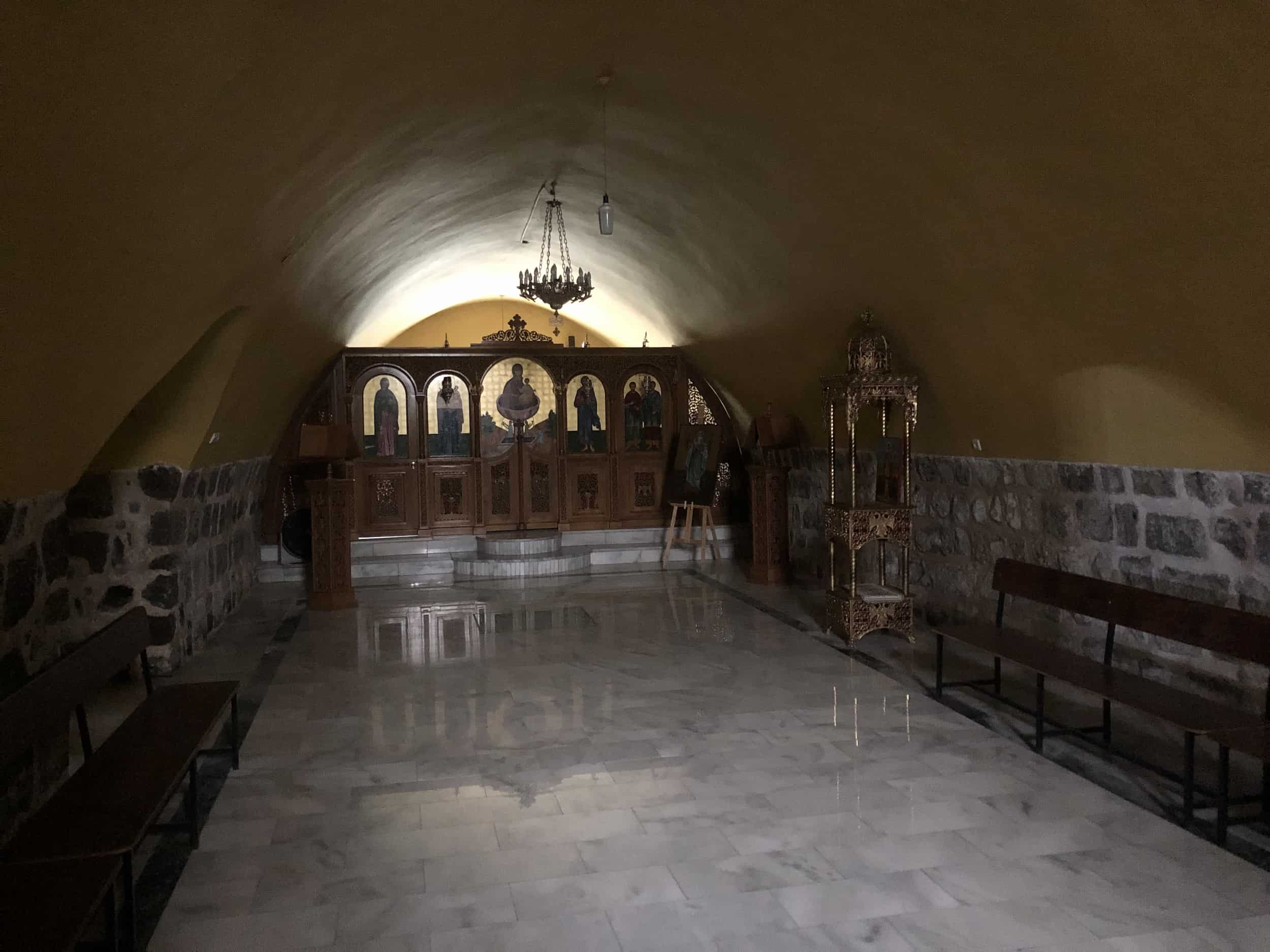 Altar of Mary Magdelene at the Monastery of the Holy Apostles in Tiberias, Israel