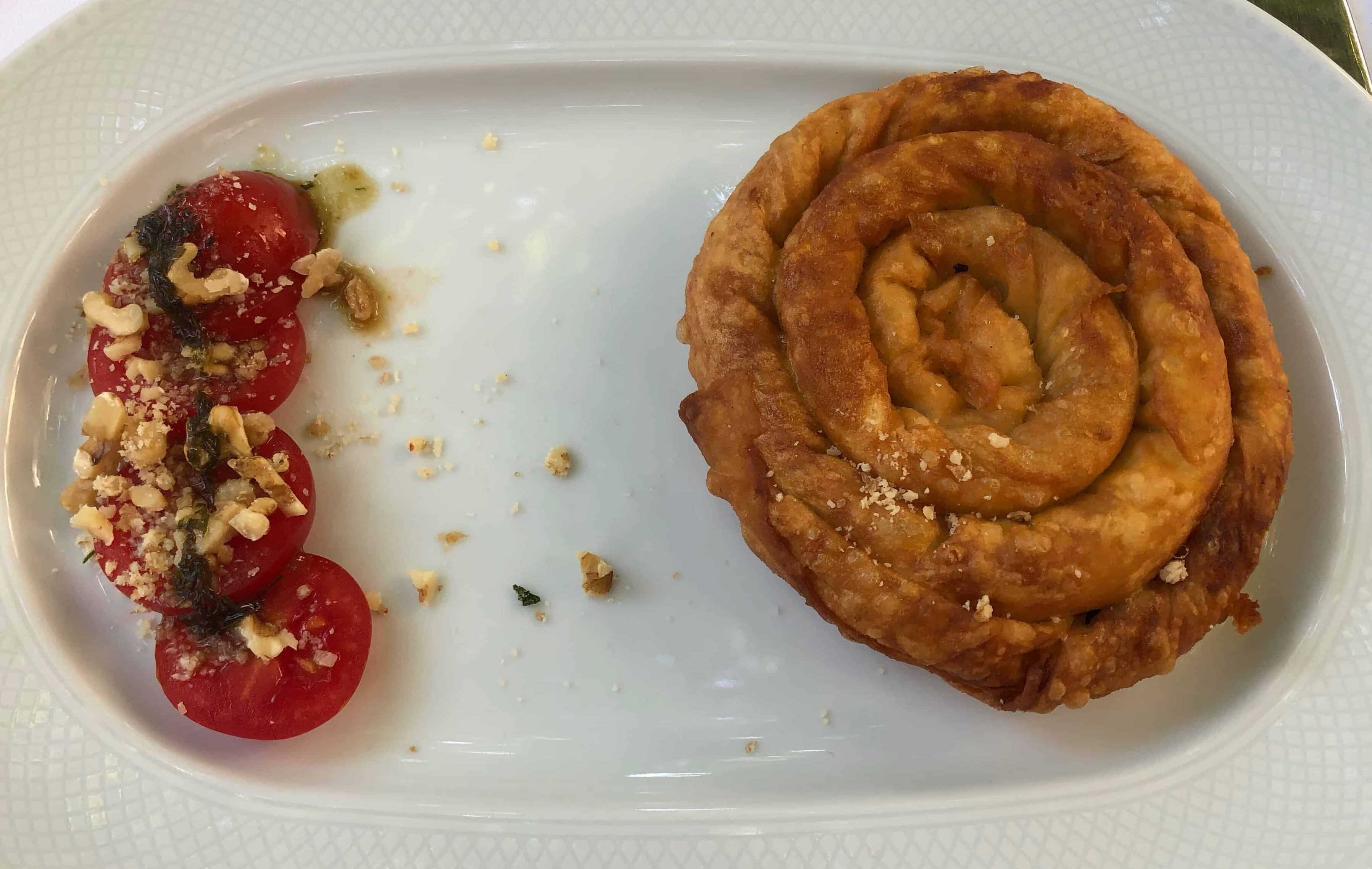 Hassa böreği at Asitane in Edirnekapı, Istanbul, Turkey