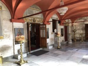 Narthex at the Monastery of the Life-giving Spring in Istanbul, Turkey