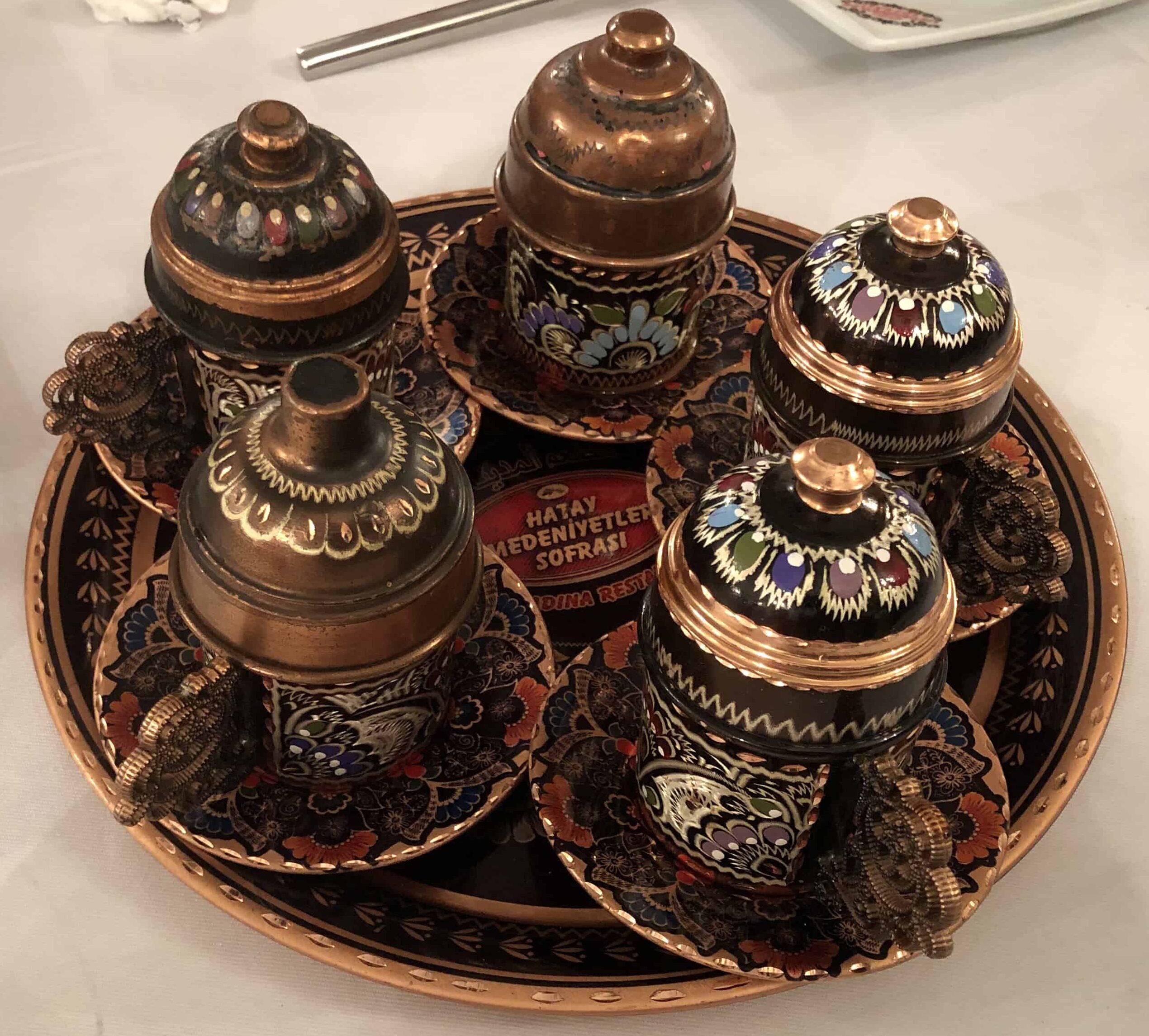 Turkish tea at Hatay Medeniyetler Sofrası