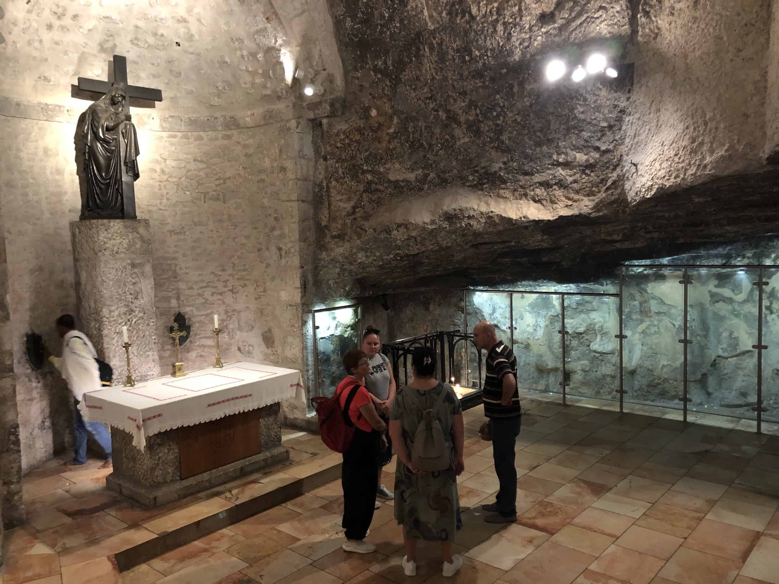 Chapel of the Finding of the Cross at the Church of the Holy Sepulchre in Jerusalem