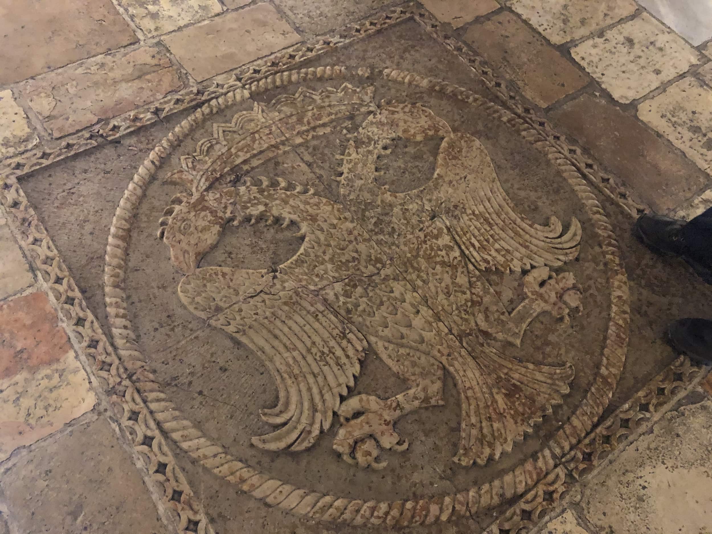 Decoration on the floor of the Prison of Christ