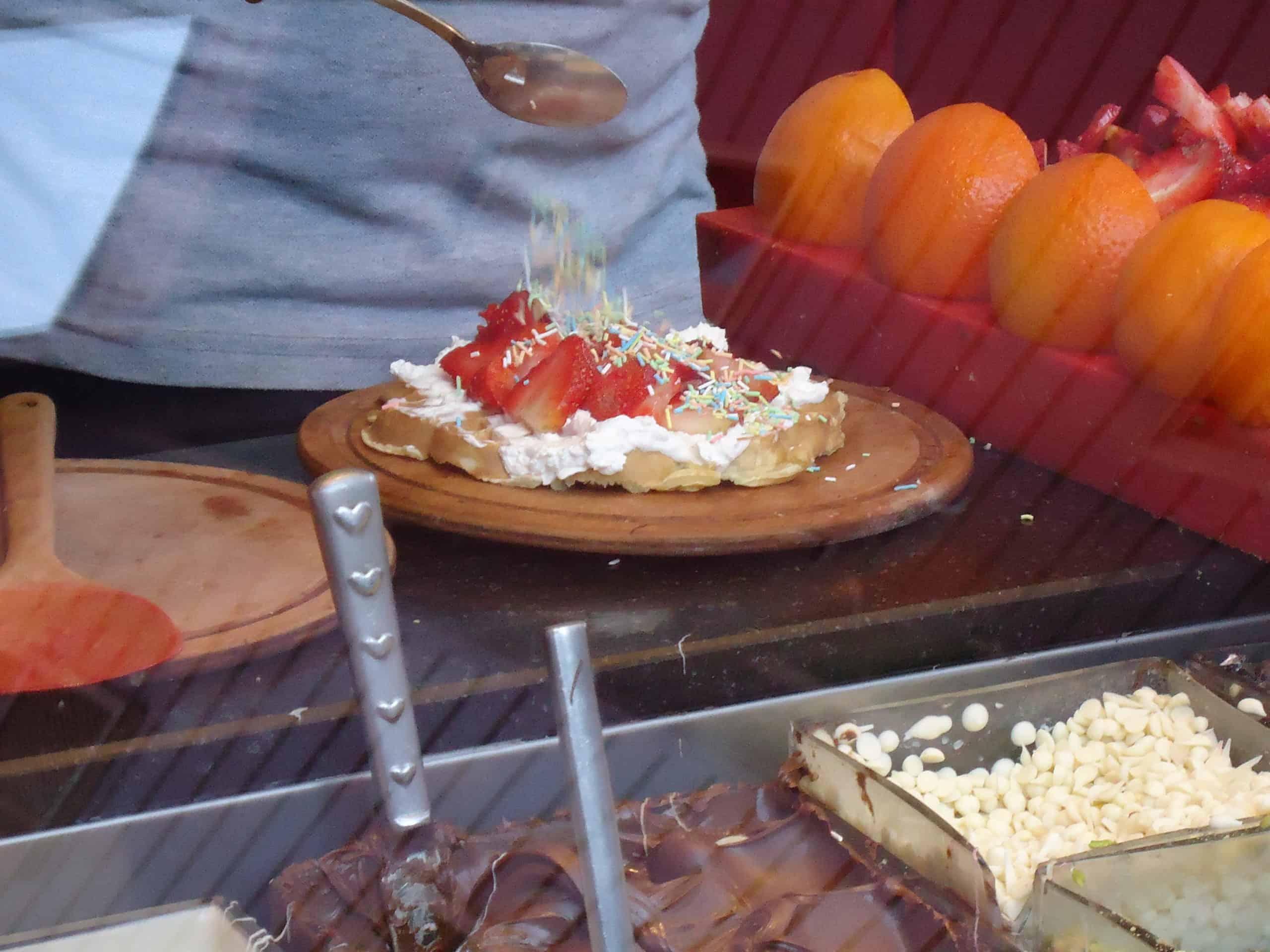 Waffle in Ortaköy, Beşiktaş, Istanbul, Turkey