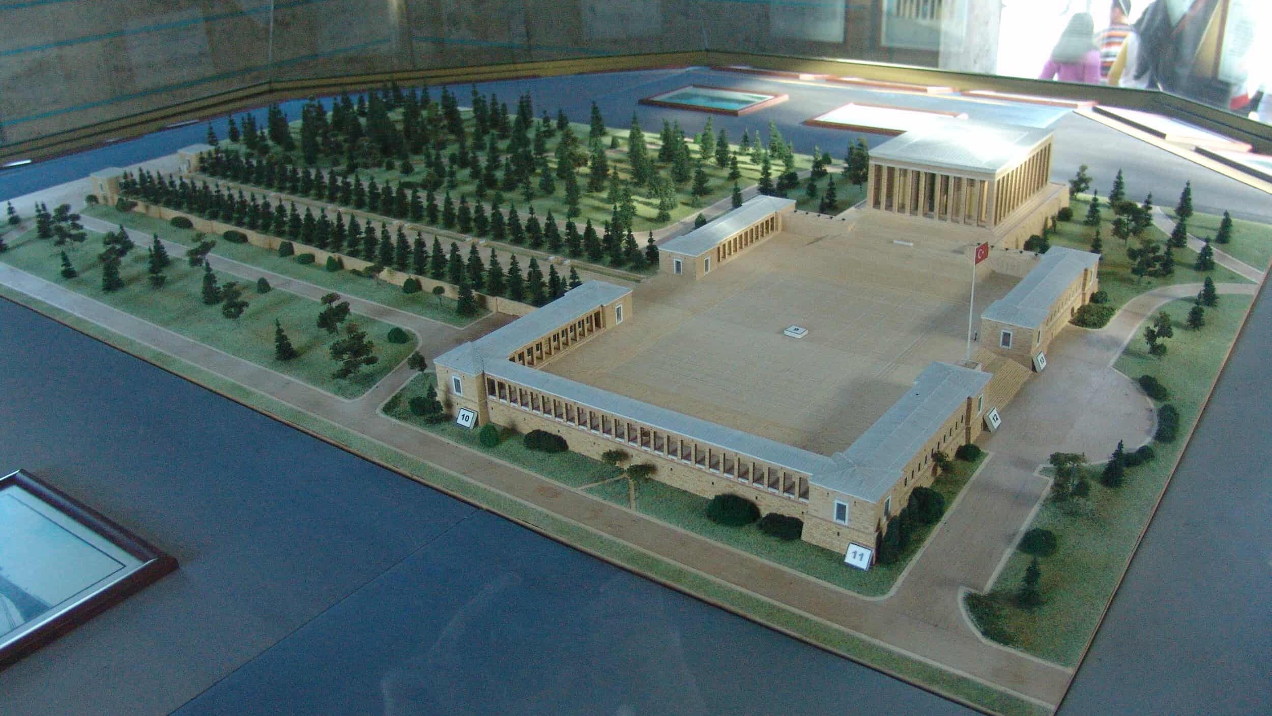 Scale model of Anıtkabir in Ankara, Turkey