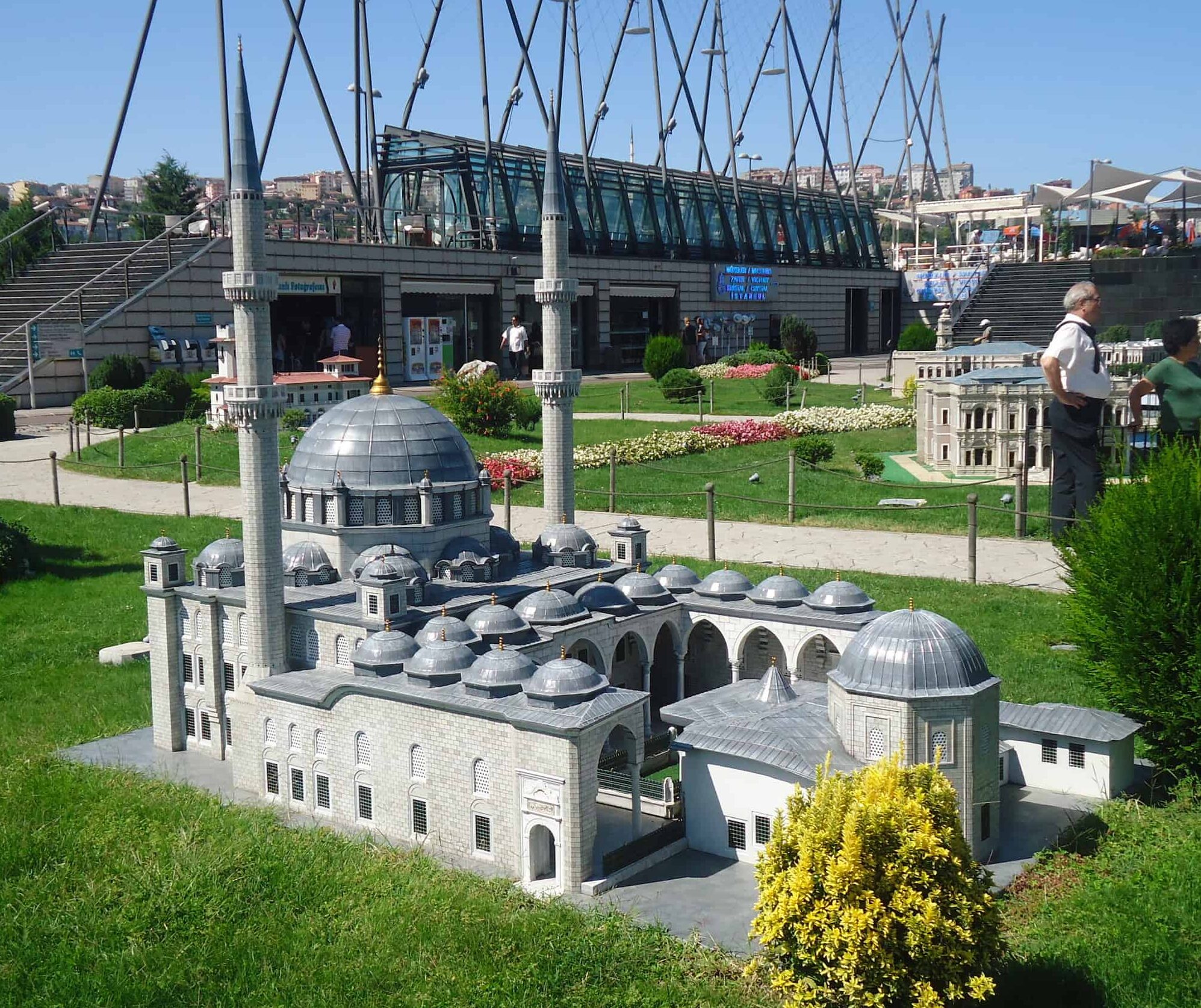 Model of the Eyüp Sultan Mosque, Eyüp, 19th century at Miniatürk in Istanbul, Turkey