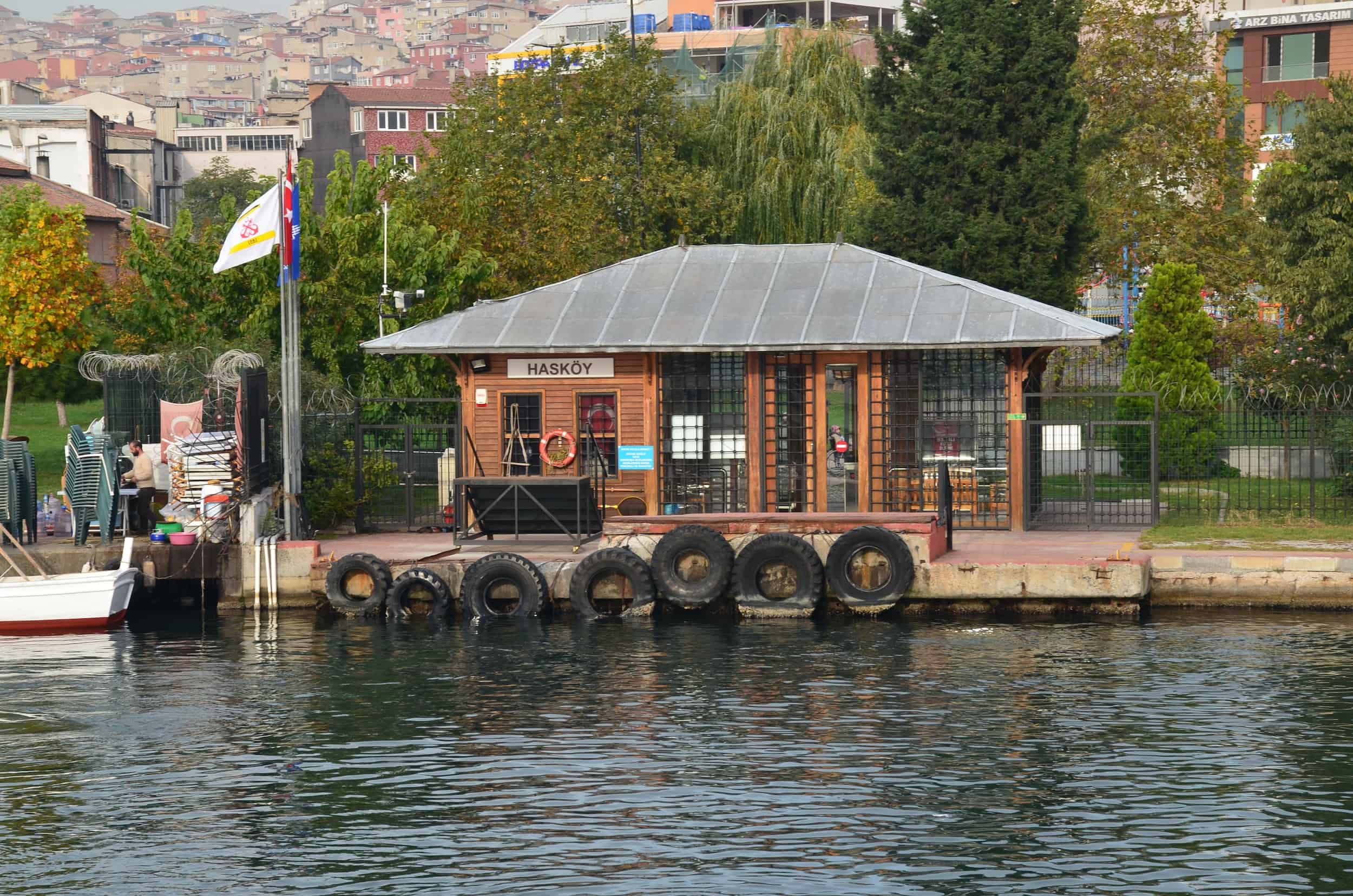 Ferry terminal in Hasköy, Istanbul, Turkey