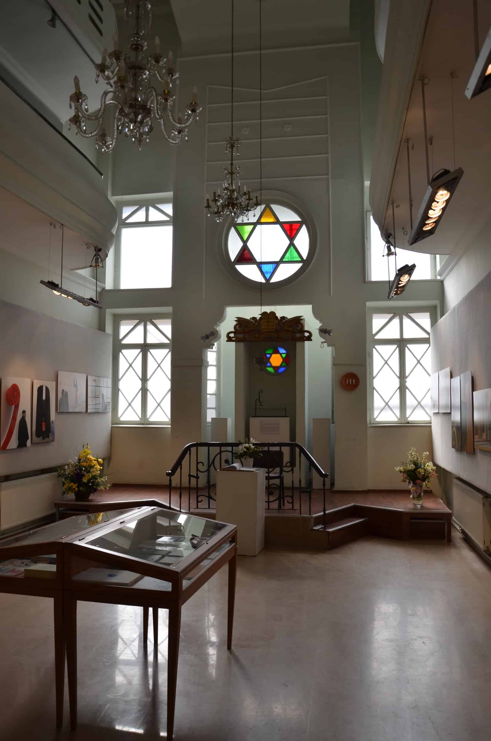 Interior of the Schneider Synagogue in Galata, Istanbul, Turkey
