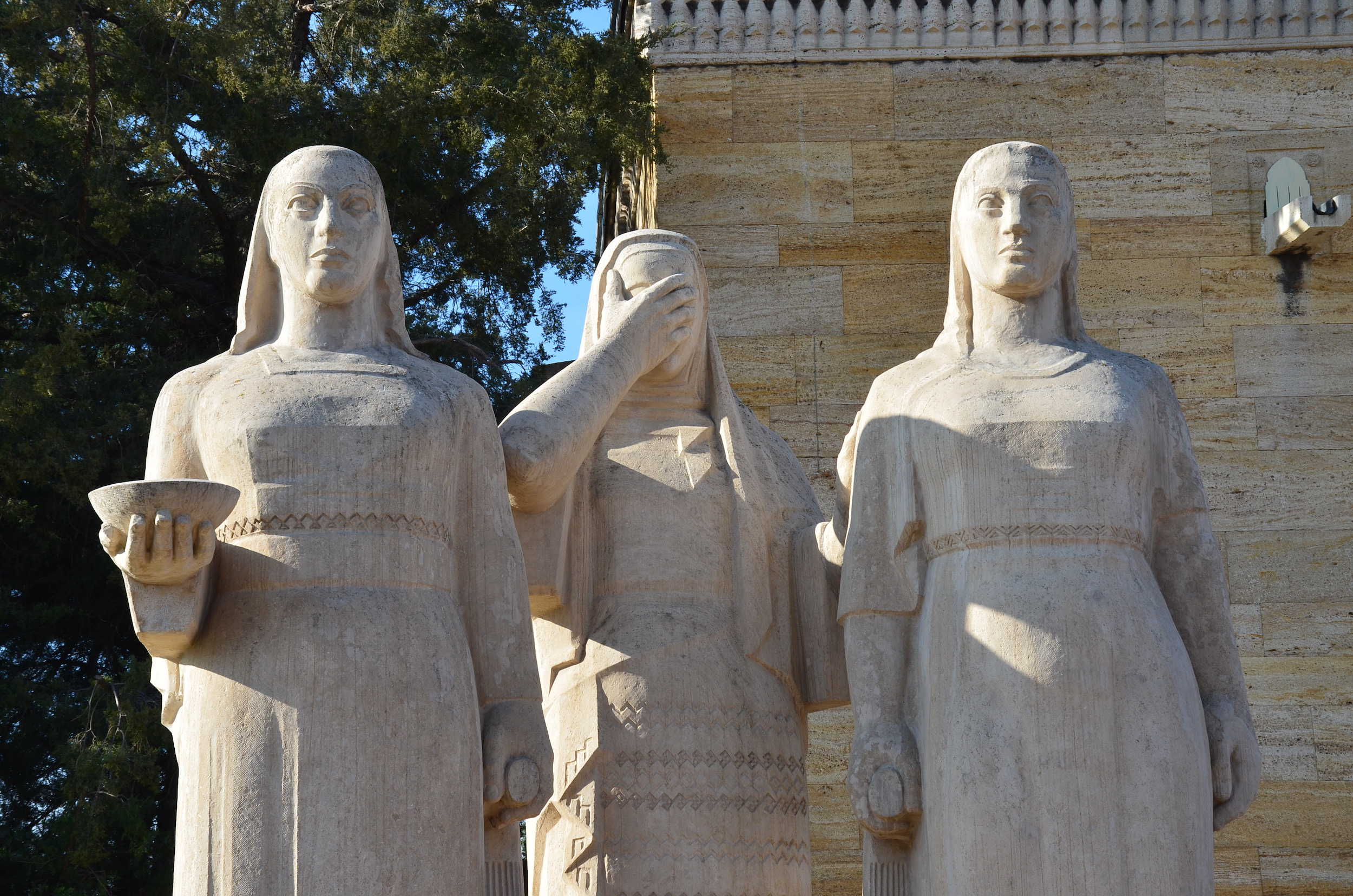 Female statue group at Anıtkabir in Ankara, Turkey