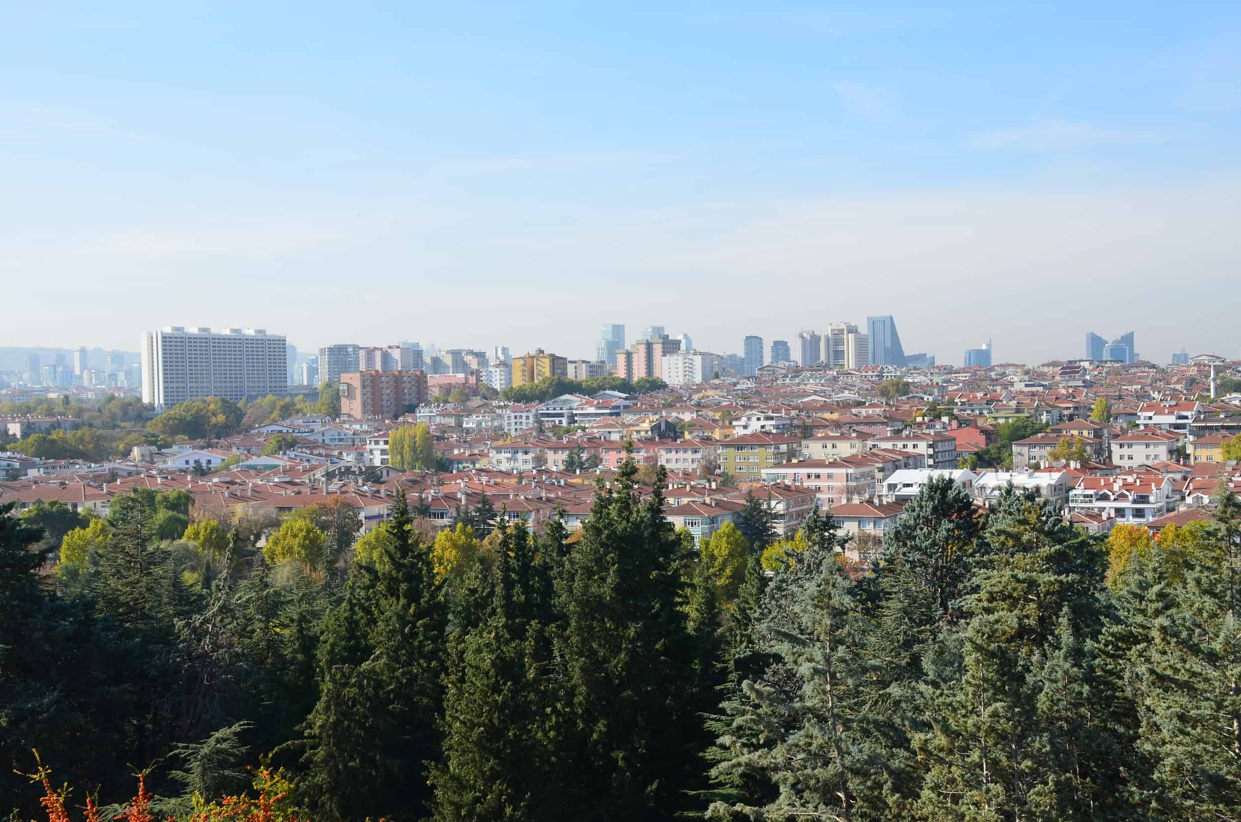 View of Ankara from Peace Park