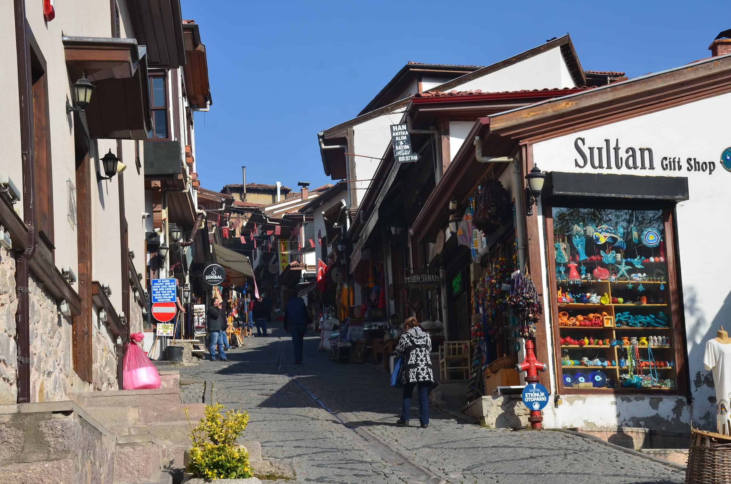 Koyunpazarı Street in Samanpazarı, Ankara, Turkey