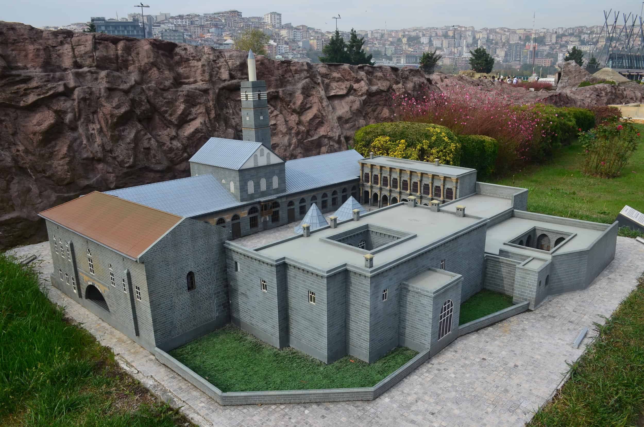 Model of the Great Mosque of Diyarbakır, 11th century at Miniatürk in Istanbul, Turkey