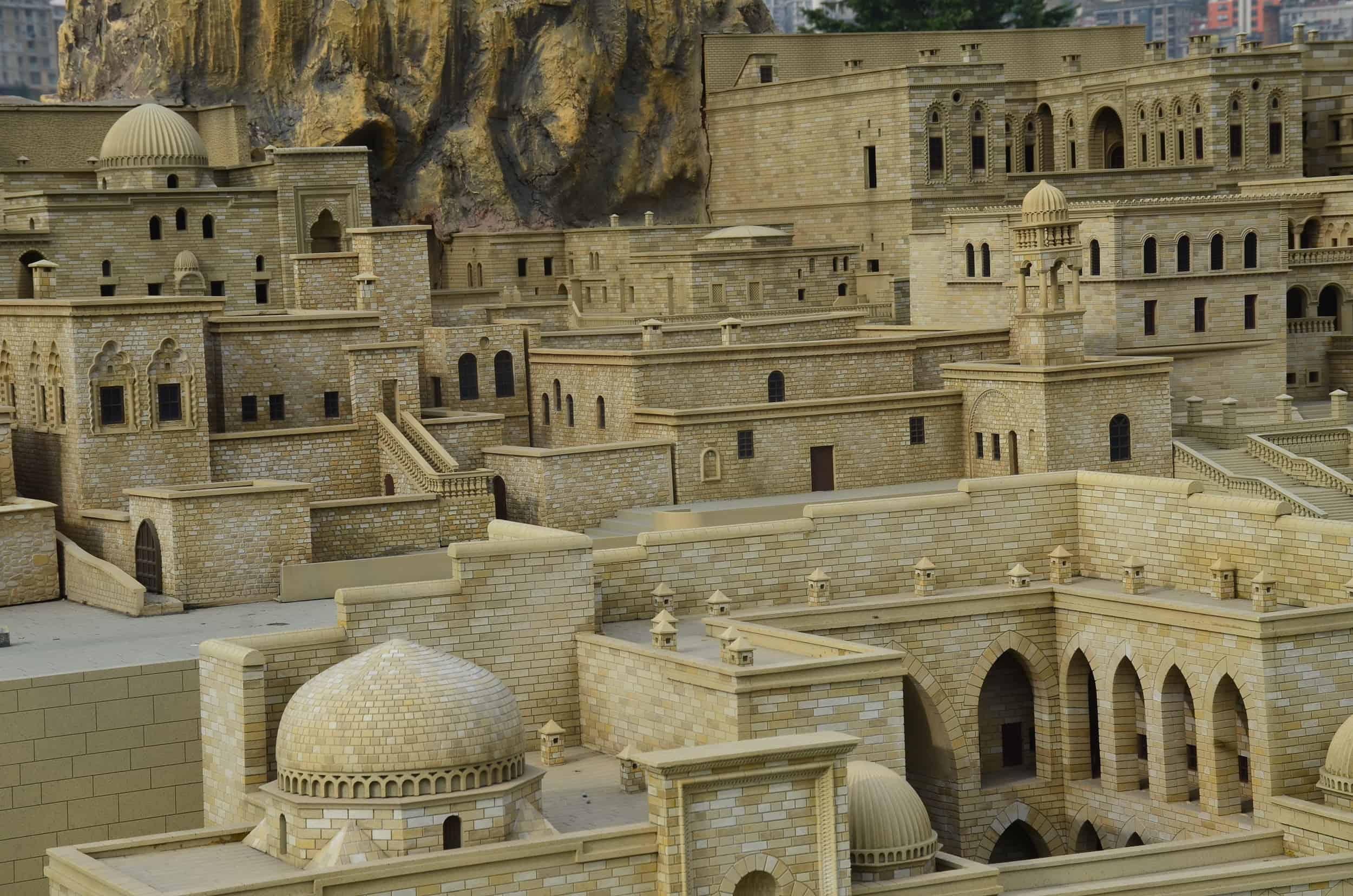 Model of the stone houses of Mardin