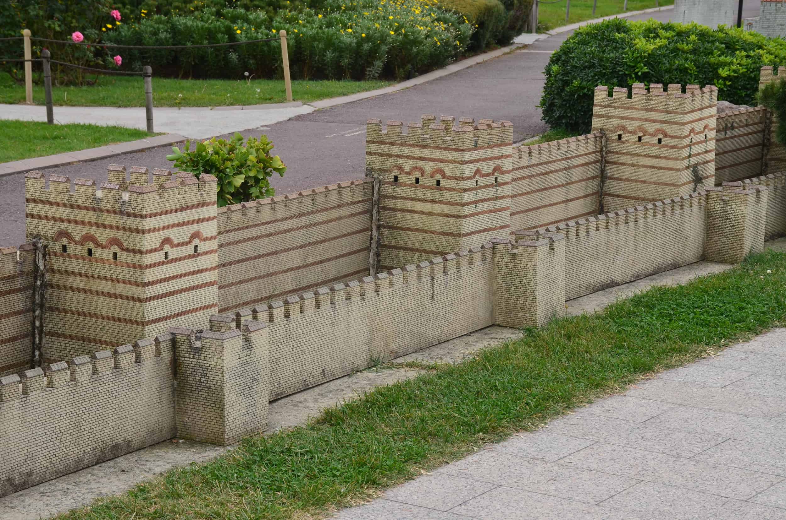 Model of the Theodosian Walls of Constantinople, 5th century