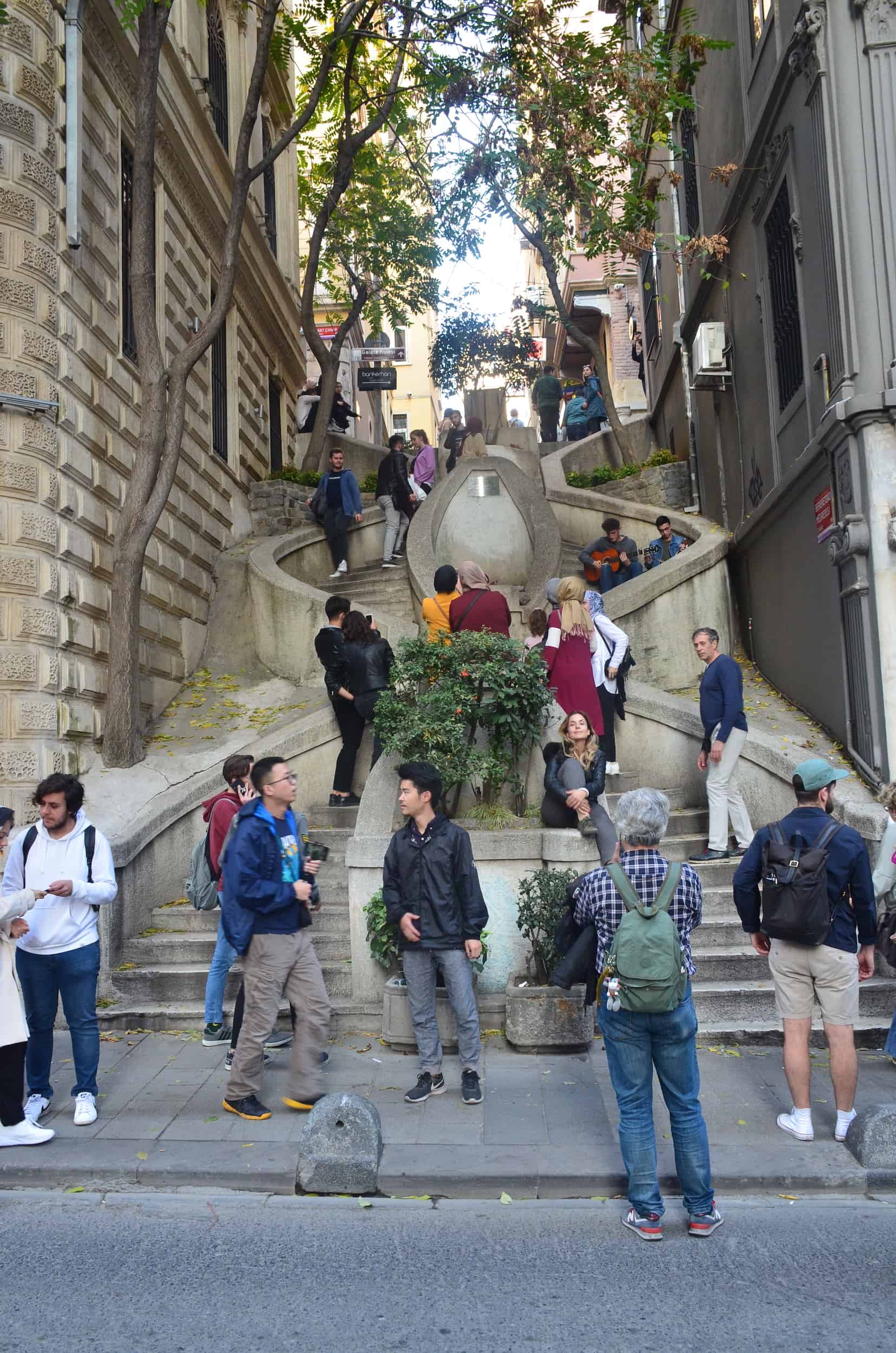 Kamondo Steps on Bankalar Street in Istanbul, Turkey