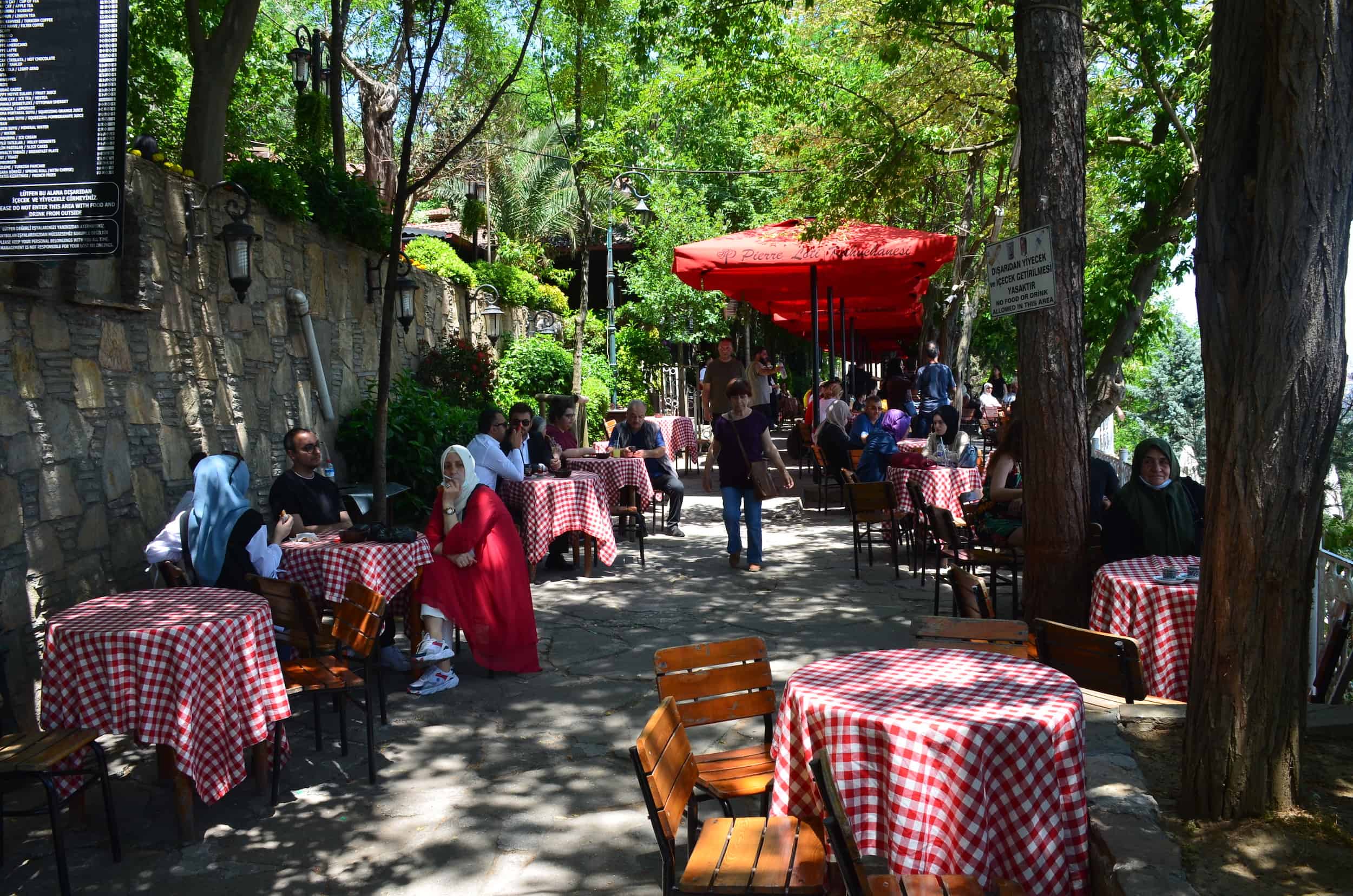 Pierre Loti Café at Pierre Loti Hill in Istanbul, Turkey