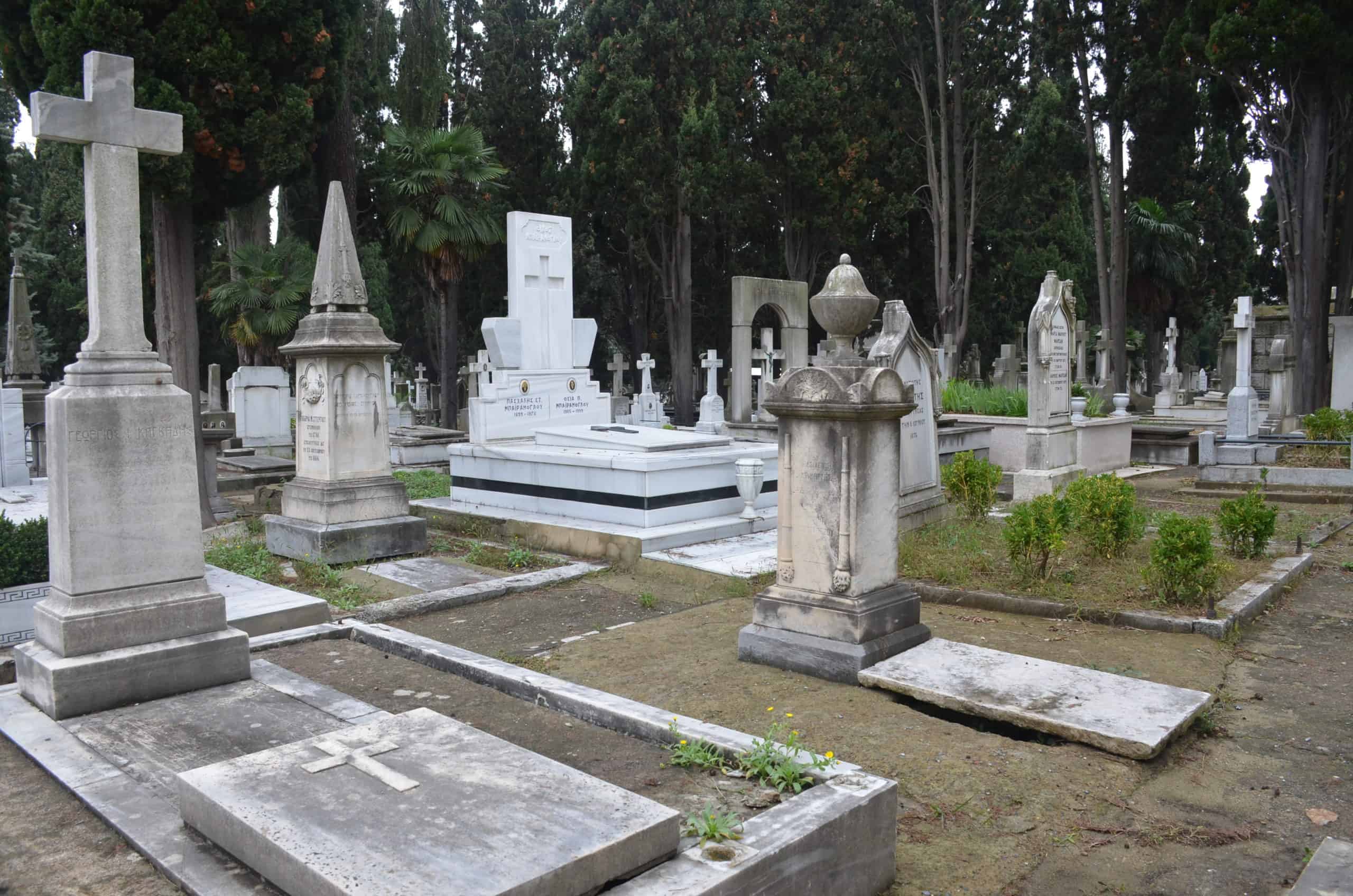 Greek Orthodox Cemetery in Şişli, Istanbul, Turkey