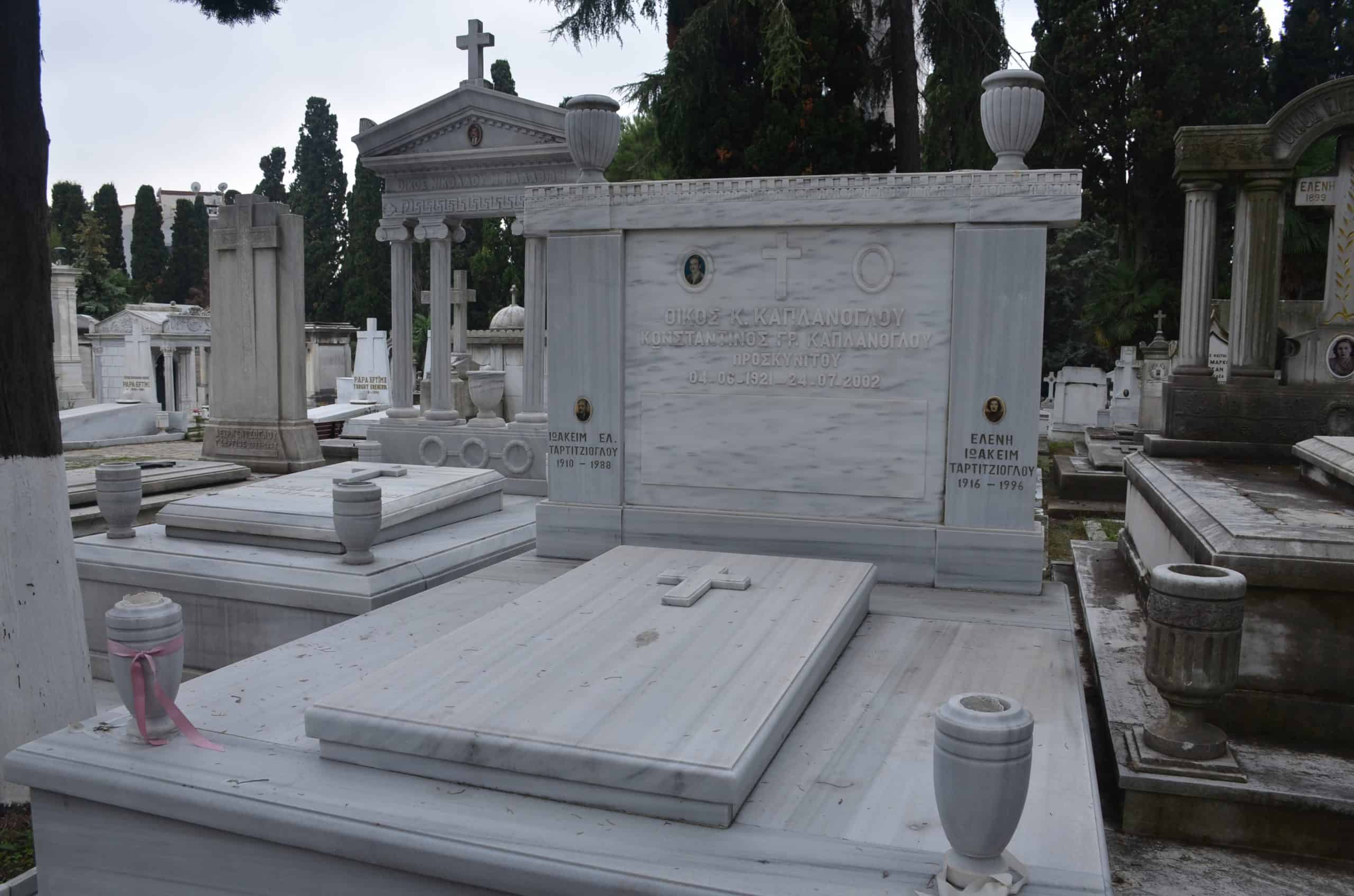 Tomb at the Greek Orthodox Cemetery in Şişli, Istanbul, Turkey