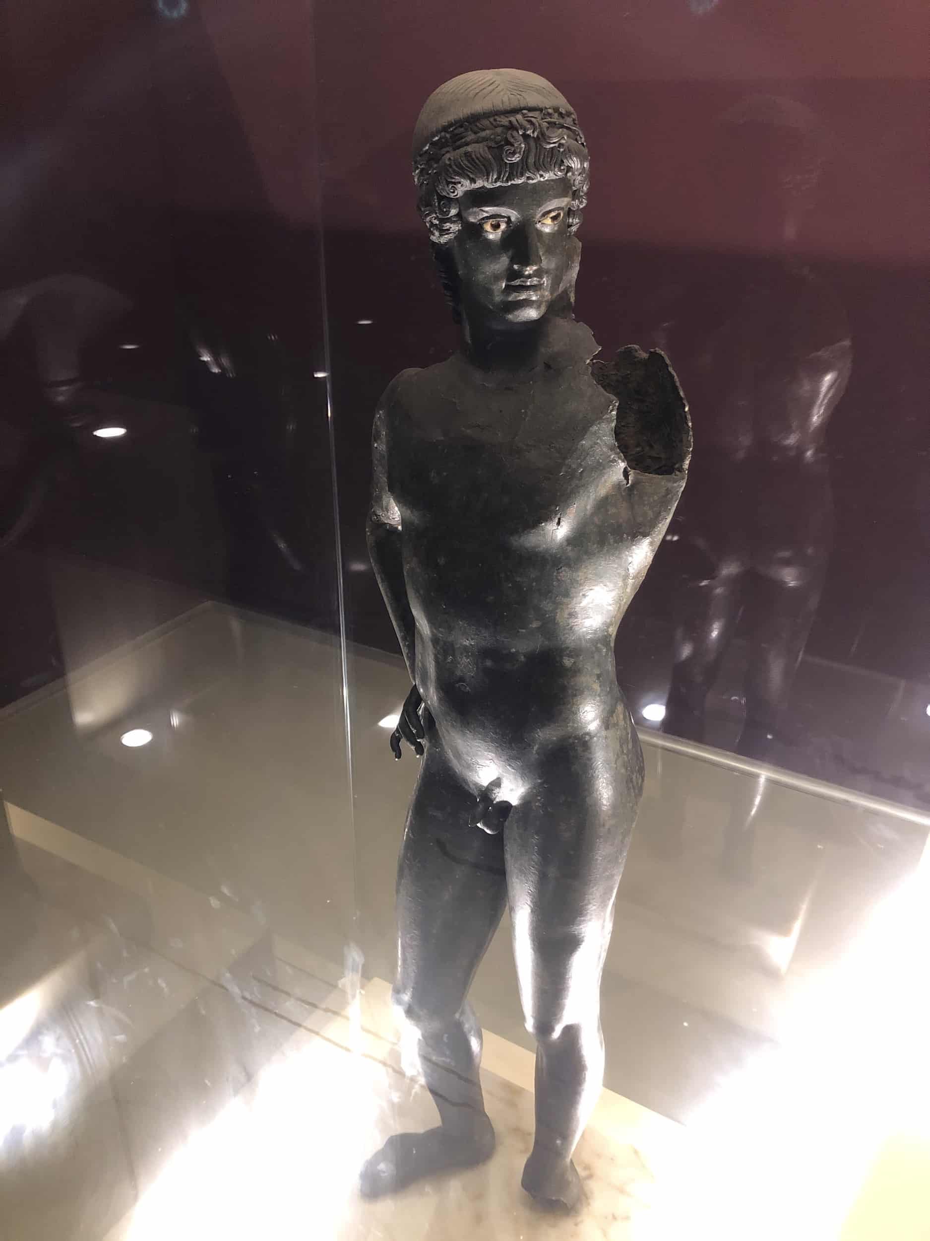 Bronze statue of Apollo at the Bursa Archaeological Museum in Bursa, Turkey