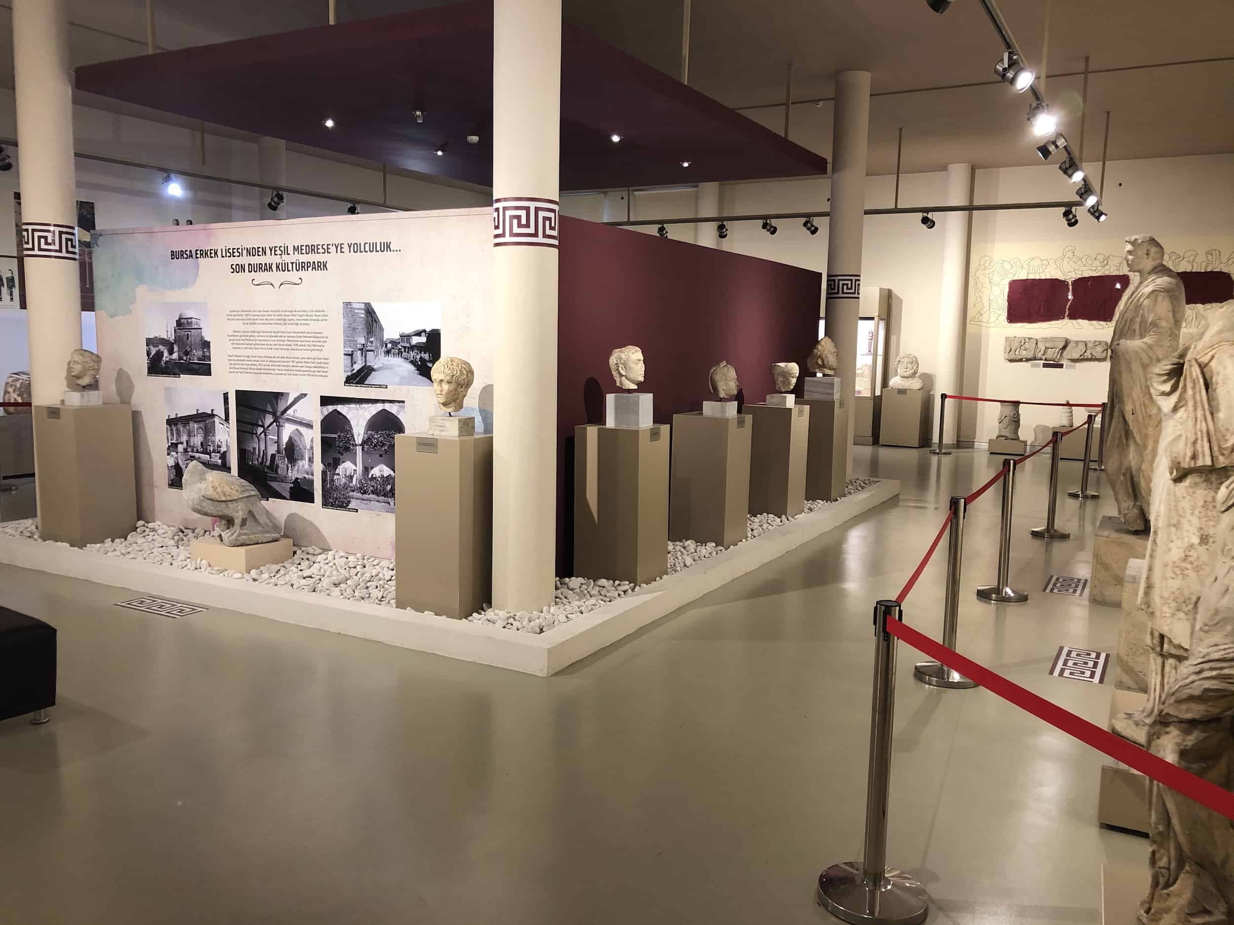 Stone Artifacts Hall at the Bursa Archaeological Museum in Bursa, Turkey