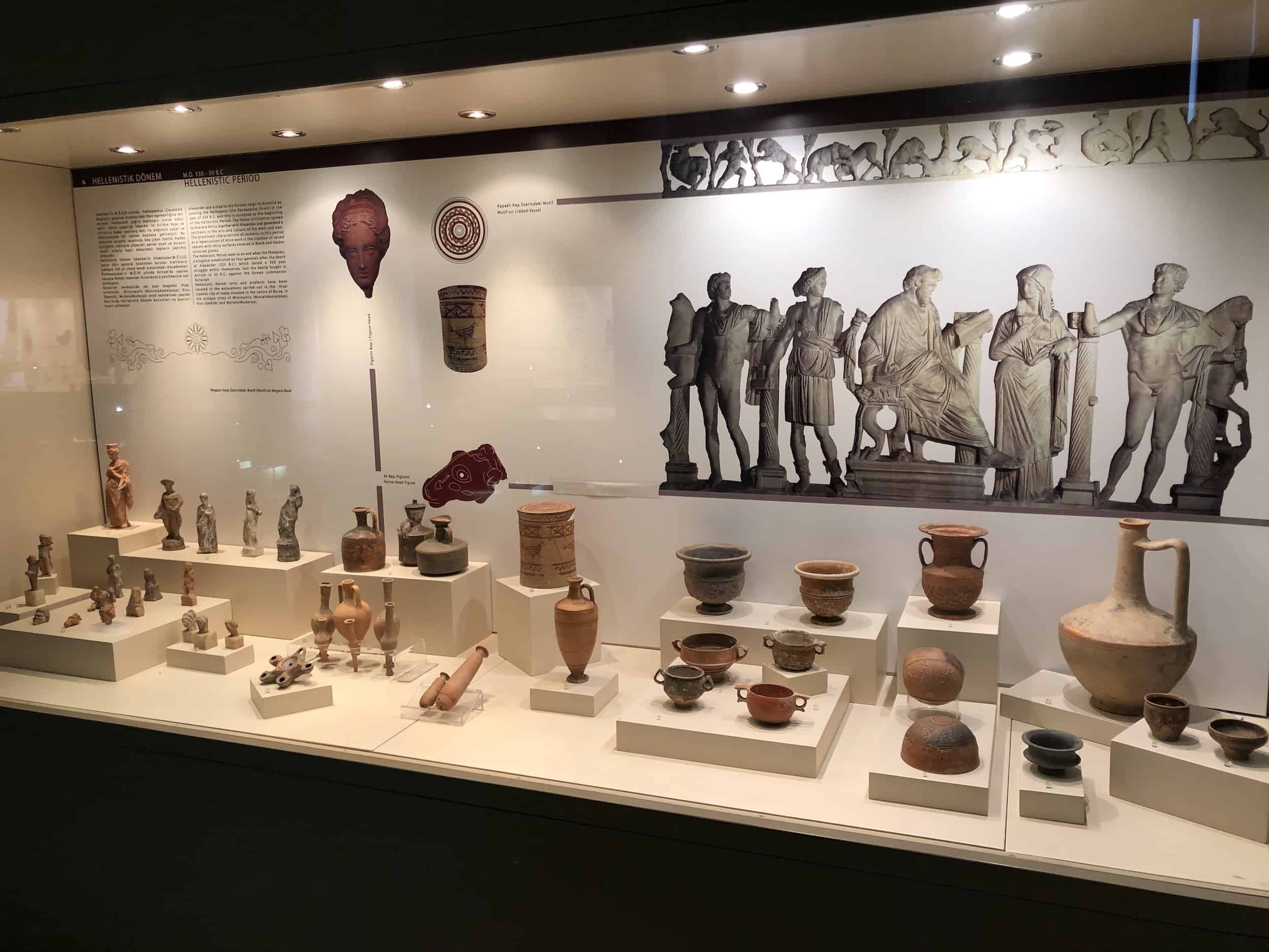 Hellenistic period at the Bursa Archaeological Museum in Bursa, Turkey