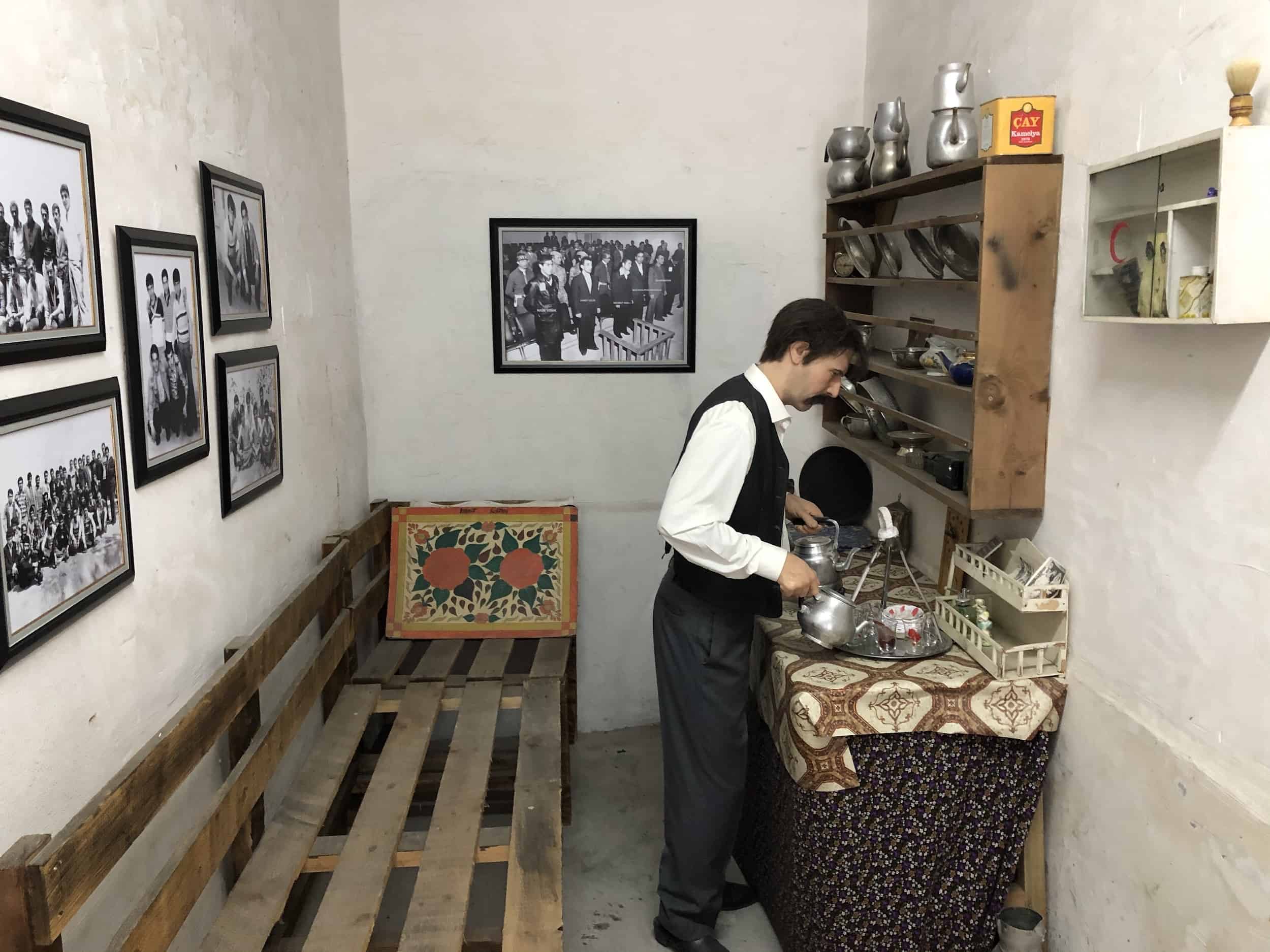 Prisoner preparing tea in the 2nd Ward at Ulucanlar Prison in Ankara, Turkey