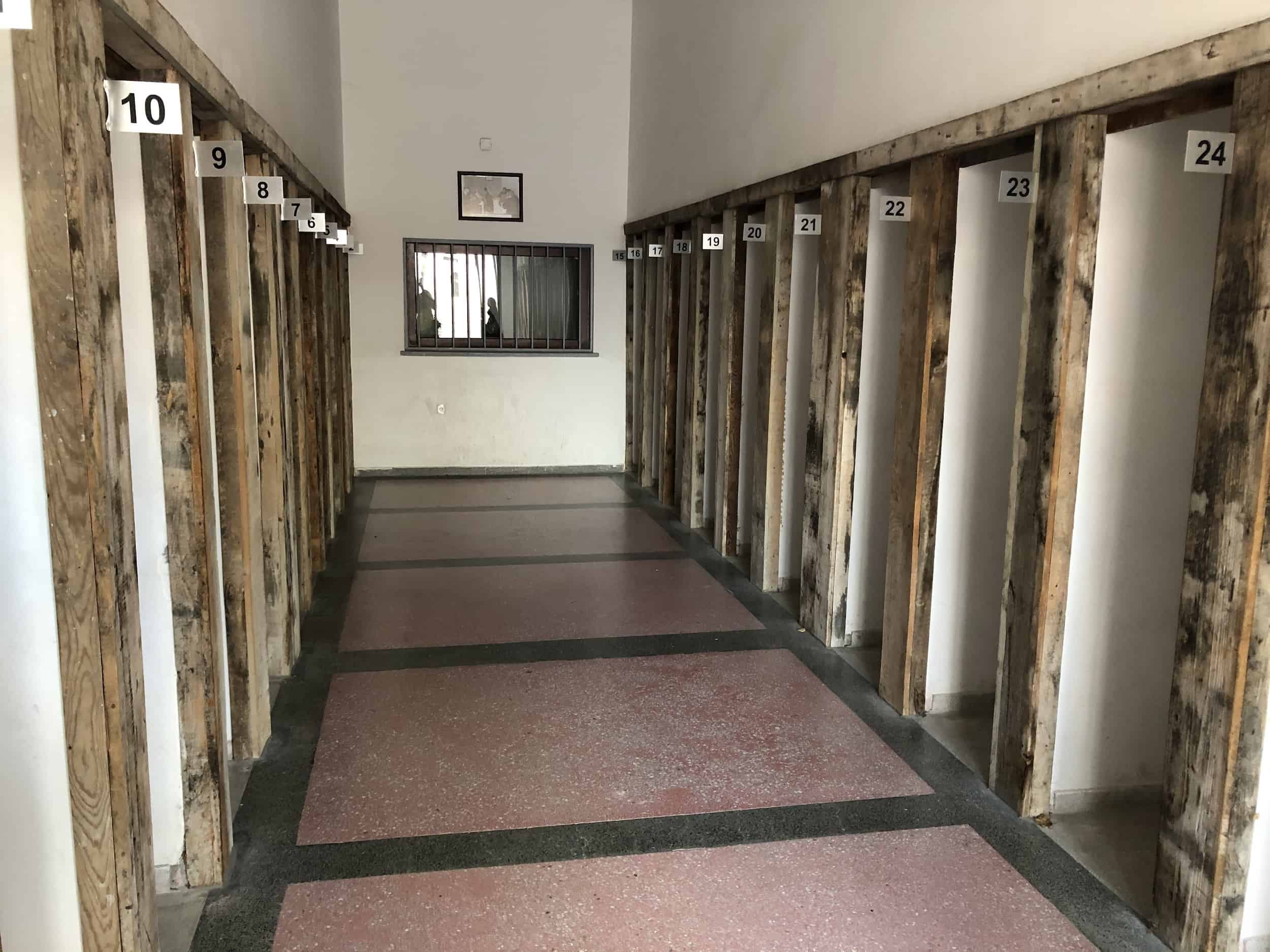 Visiting room at Ulucanlar Prison in Ankara, Turkey