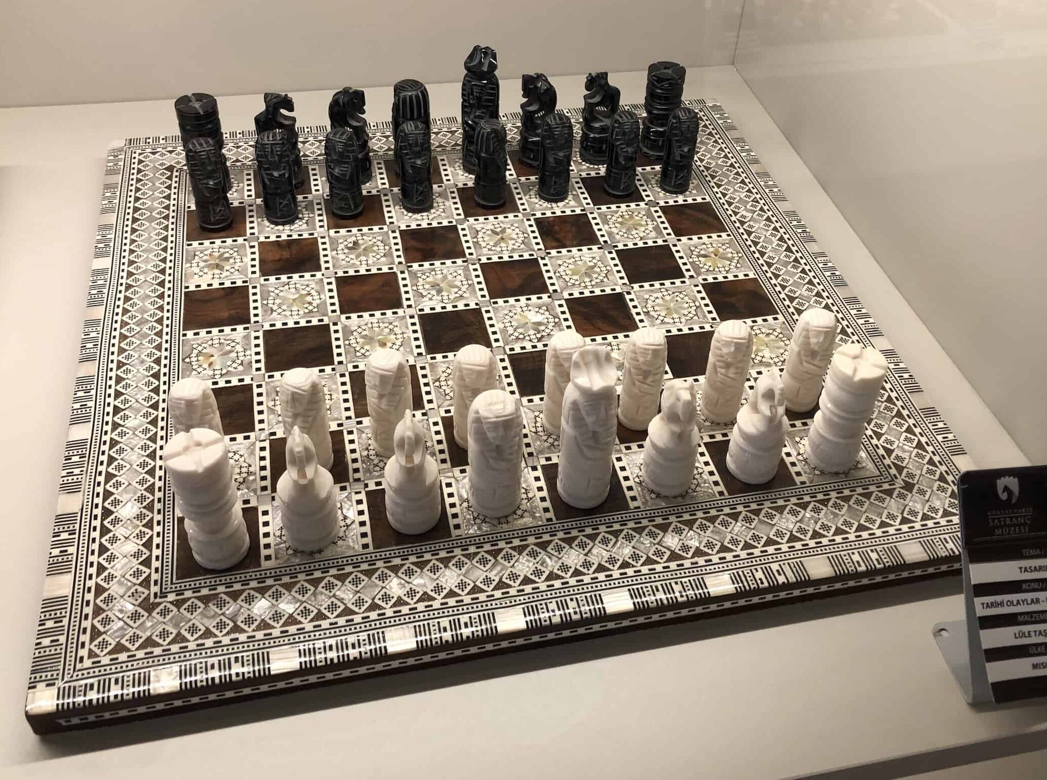 Meerschaum chess set (Egypt)