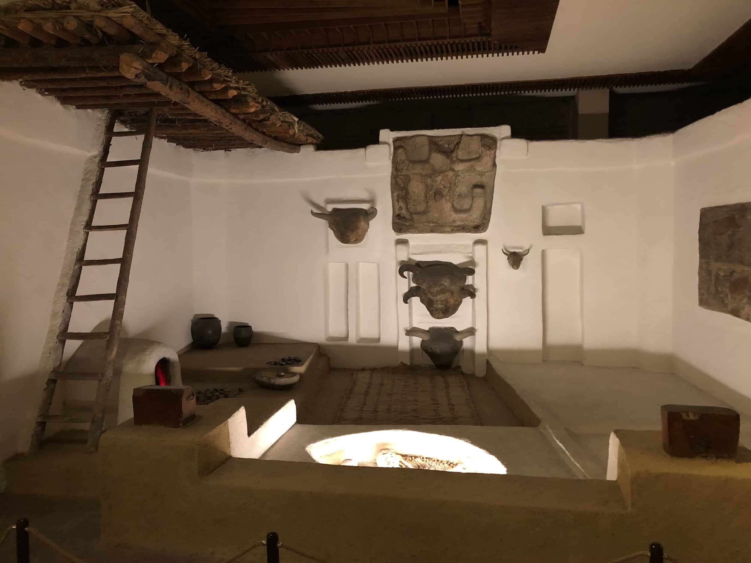 Replica Çatalhöyük room at the Museum of Anatolian Civilizations in Ankara, Turkey