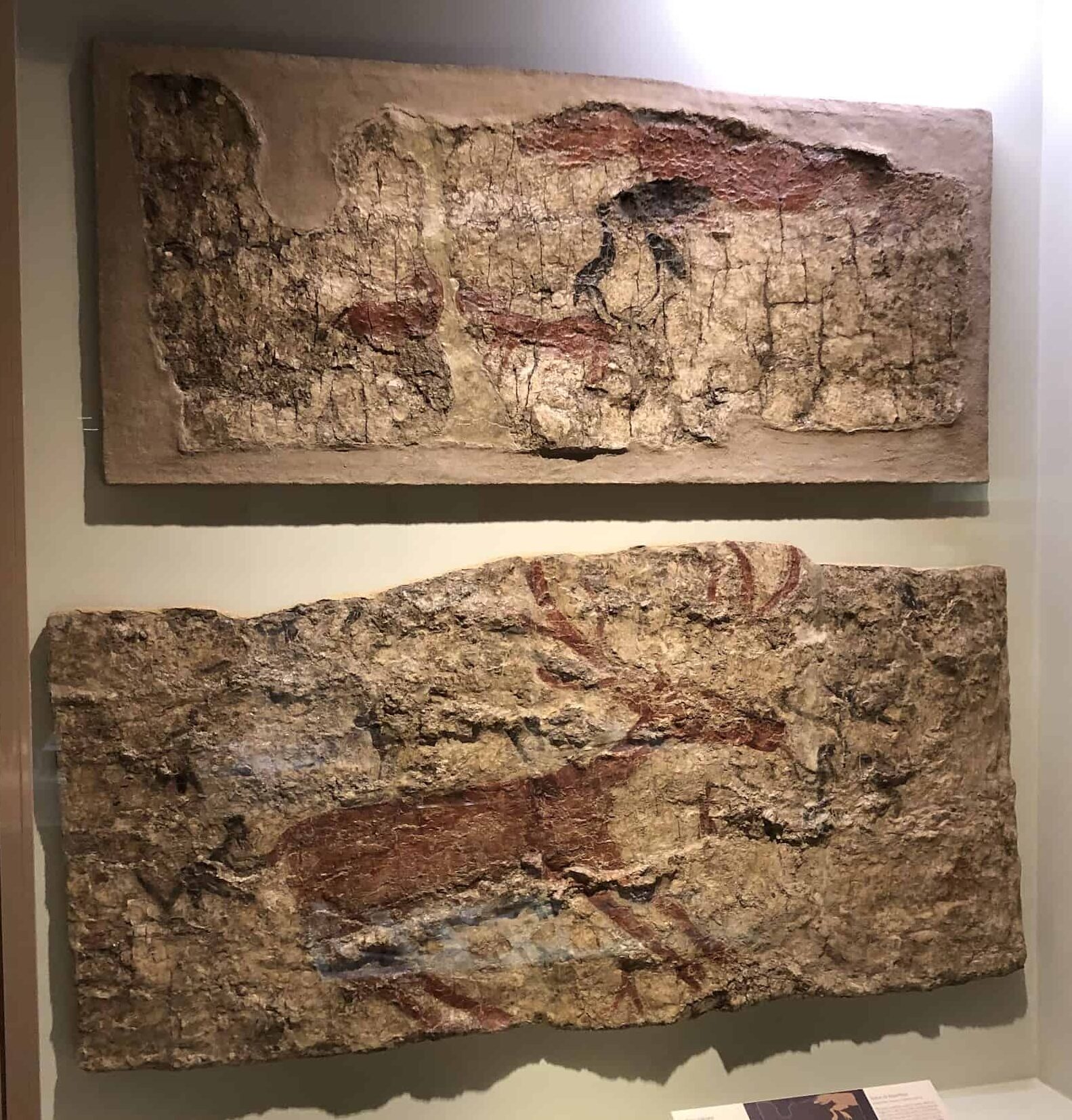 Cave paintings at the Museum of Anatolian Civilizations in Ankara, Turkey